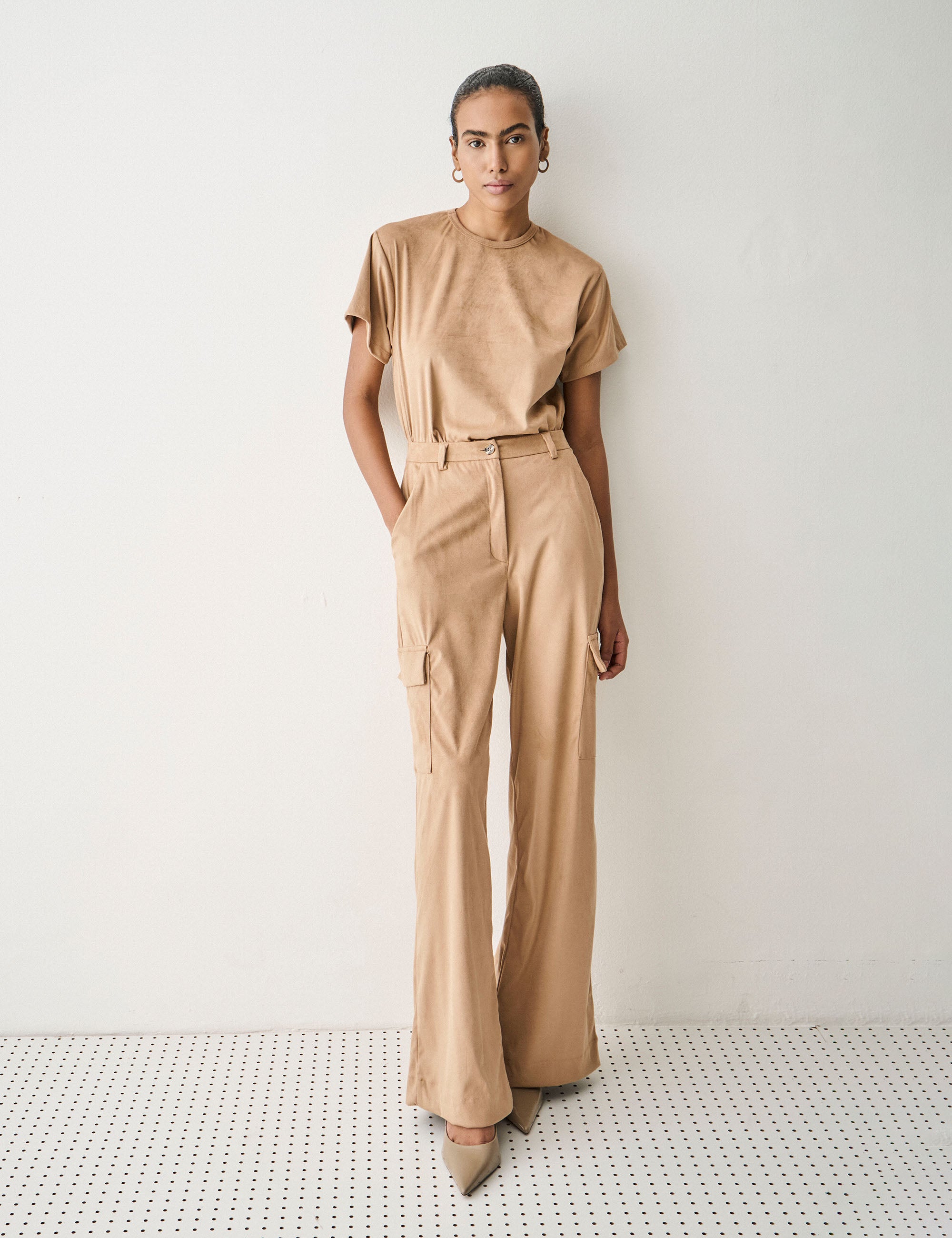 Conjunto Mirabele Suede Camurça