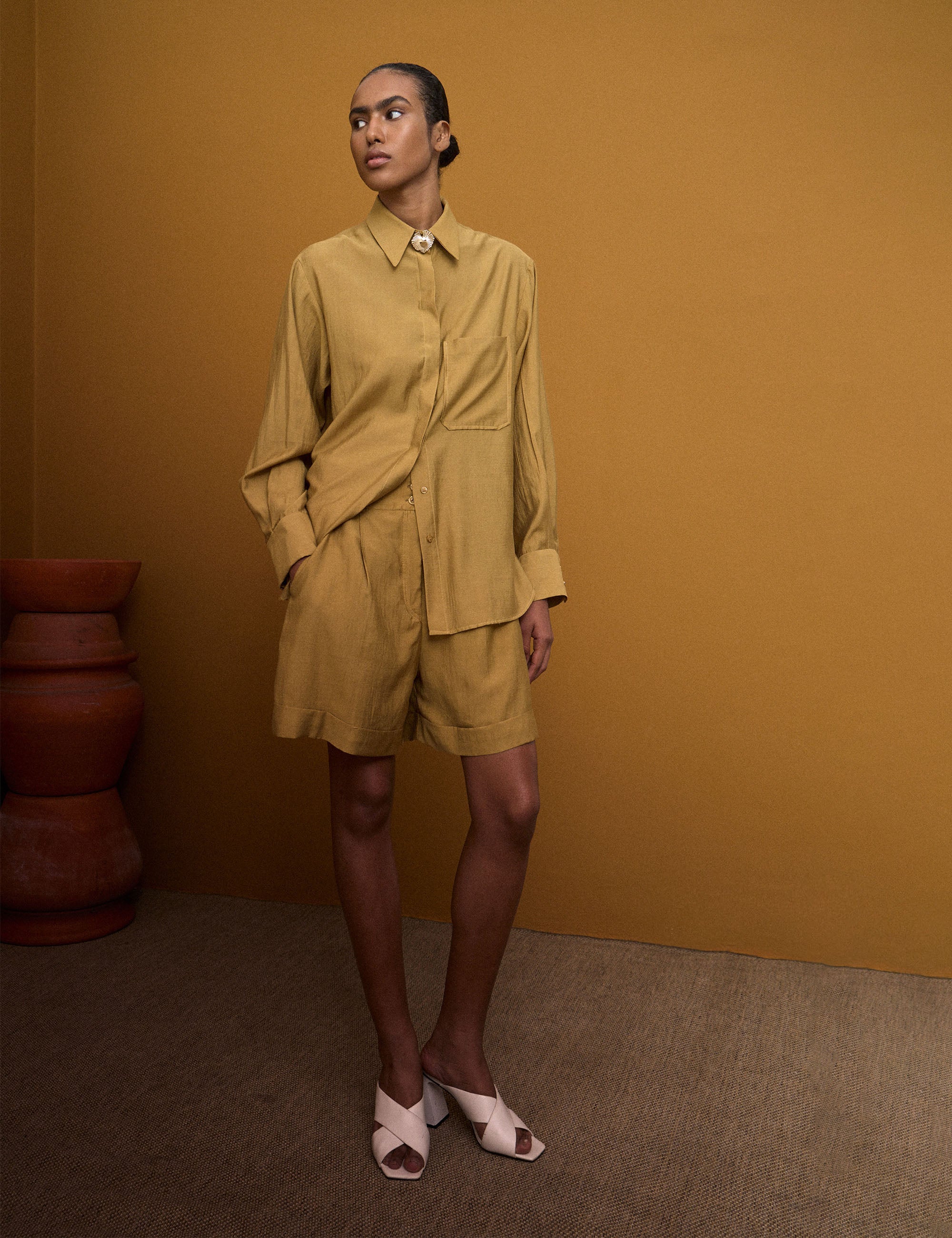 Conjunto Silvia Natural Oliva