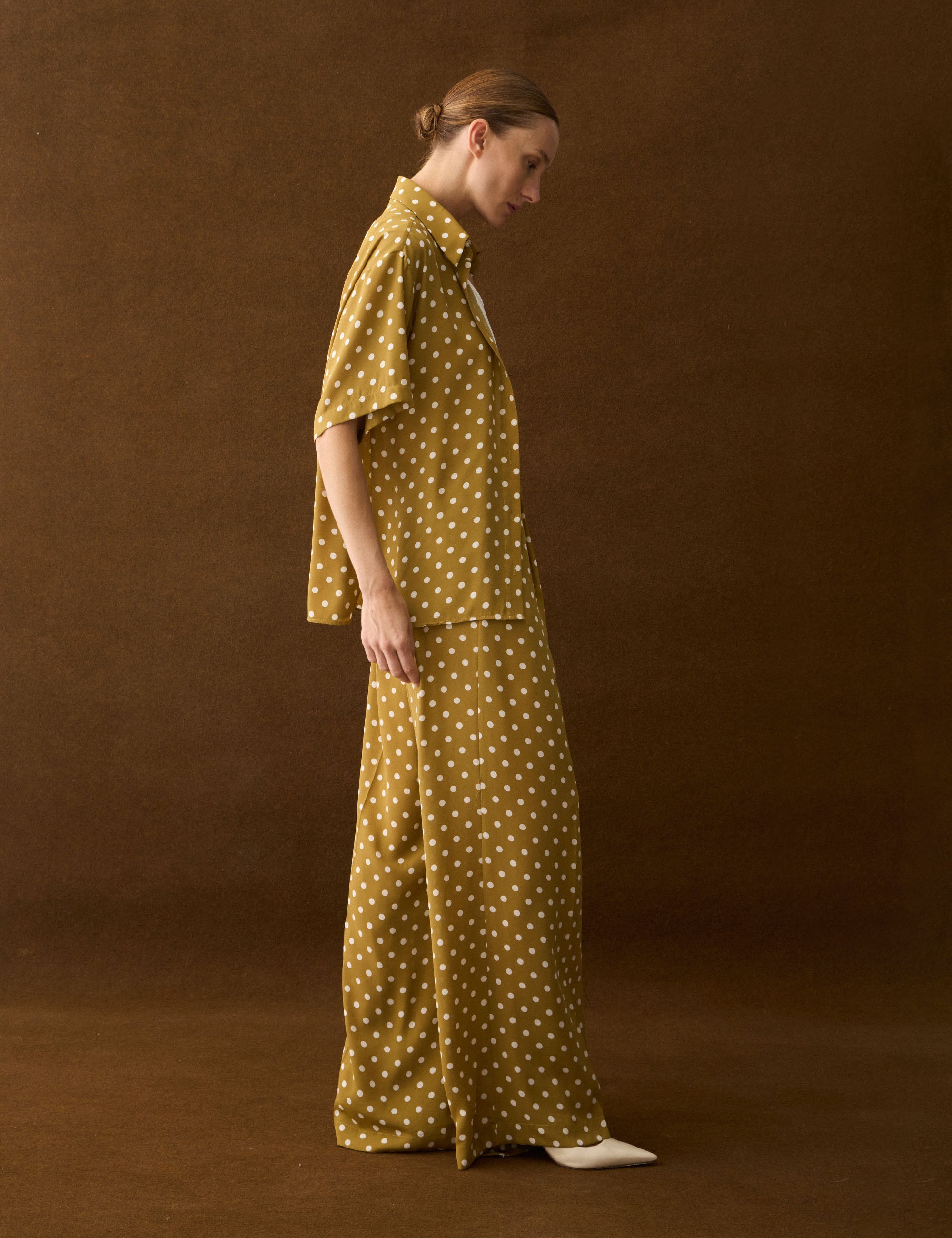 Conjunto Sofia Poá Mostarda