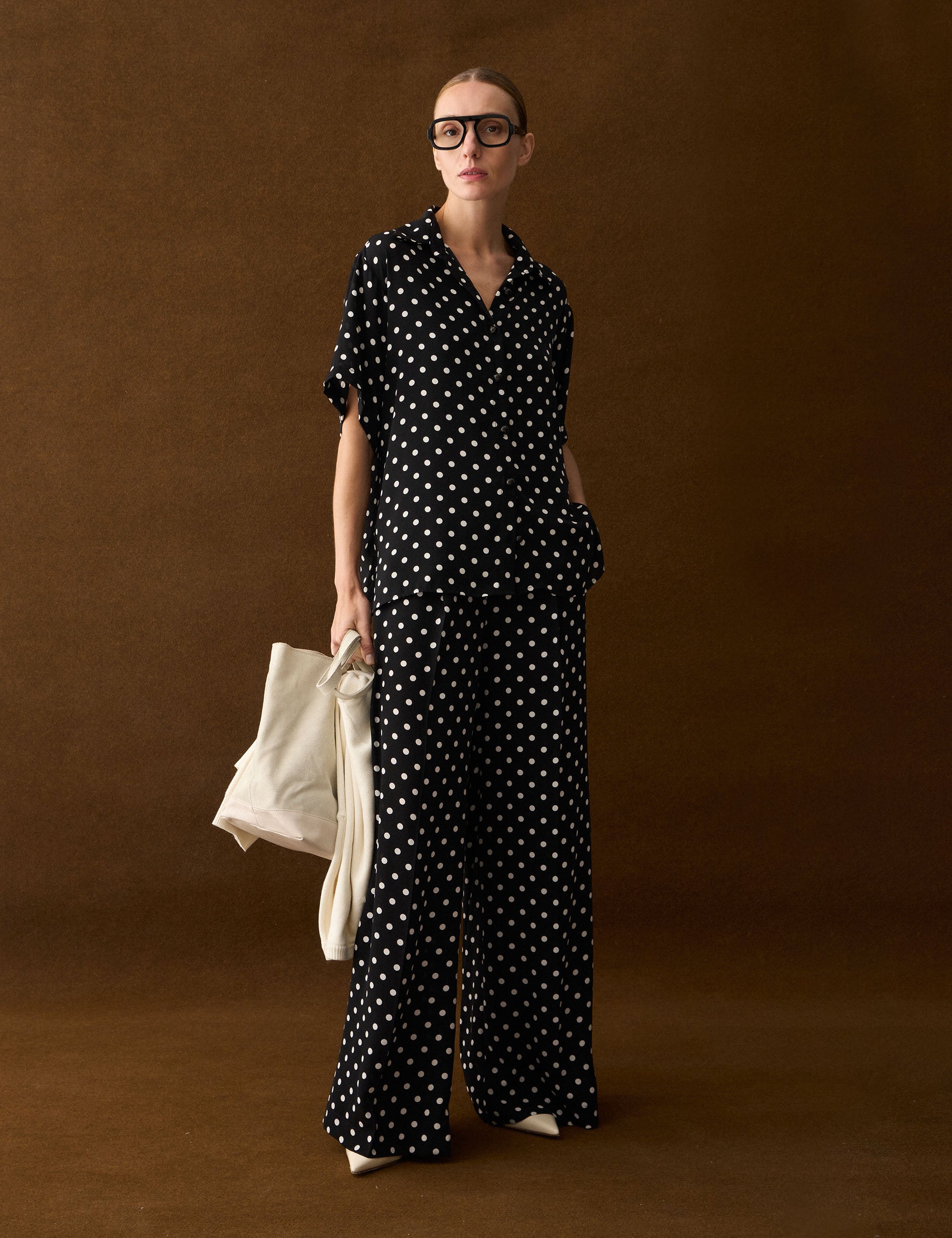 Conjunto Sofia Poá Preto