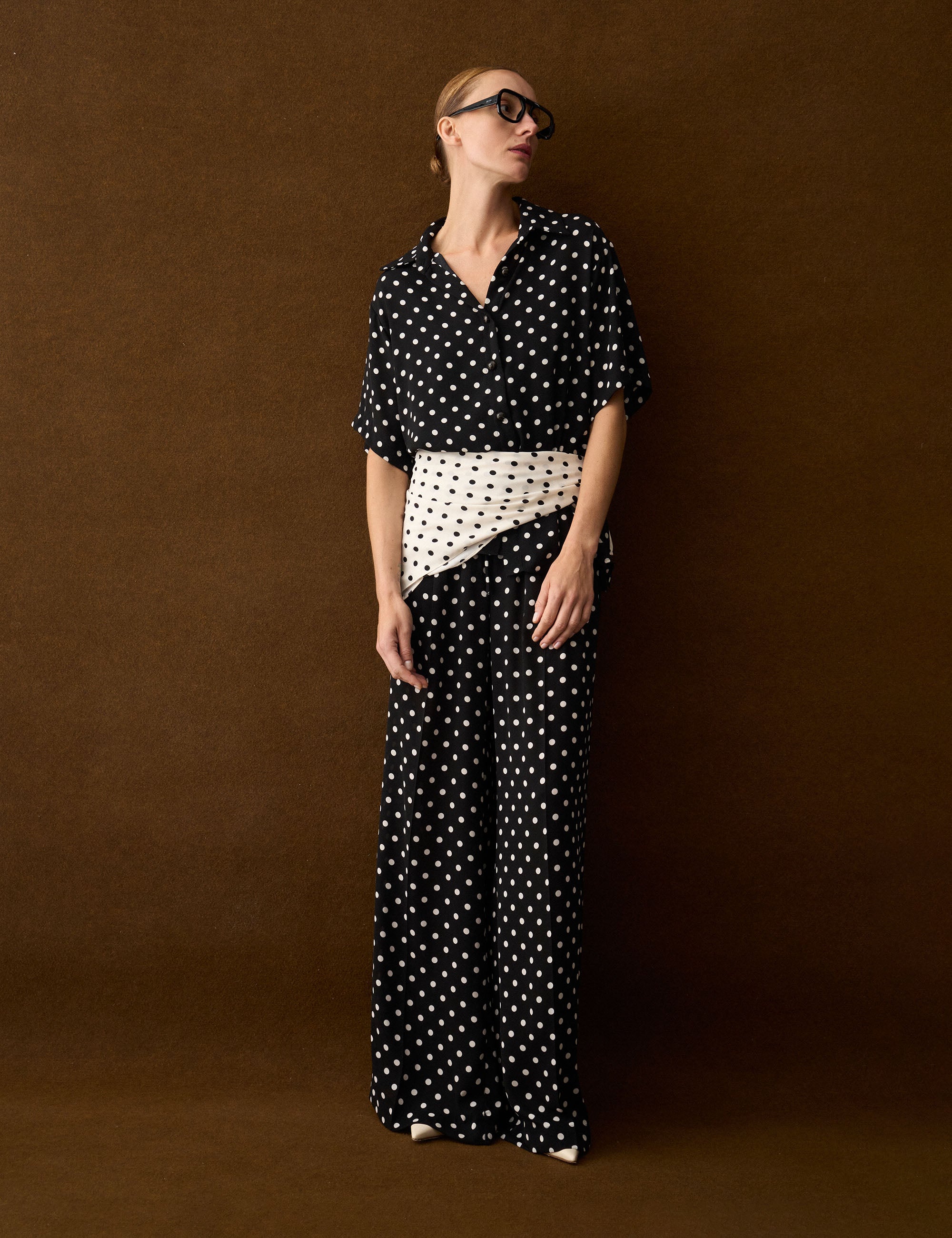 Conjunto Sofia Poá Preto