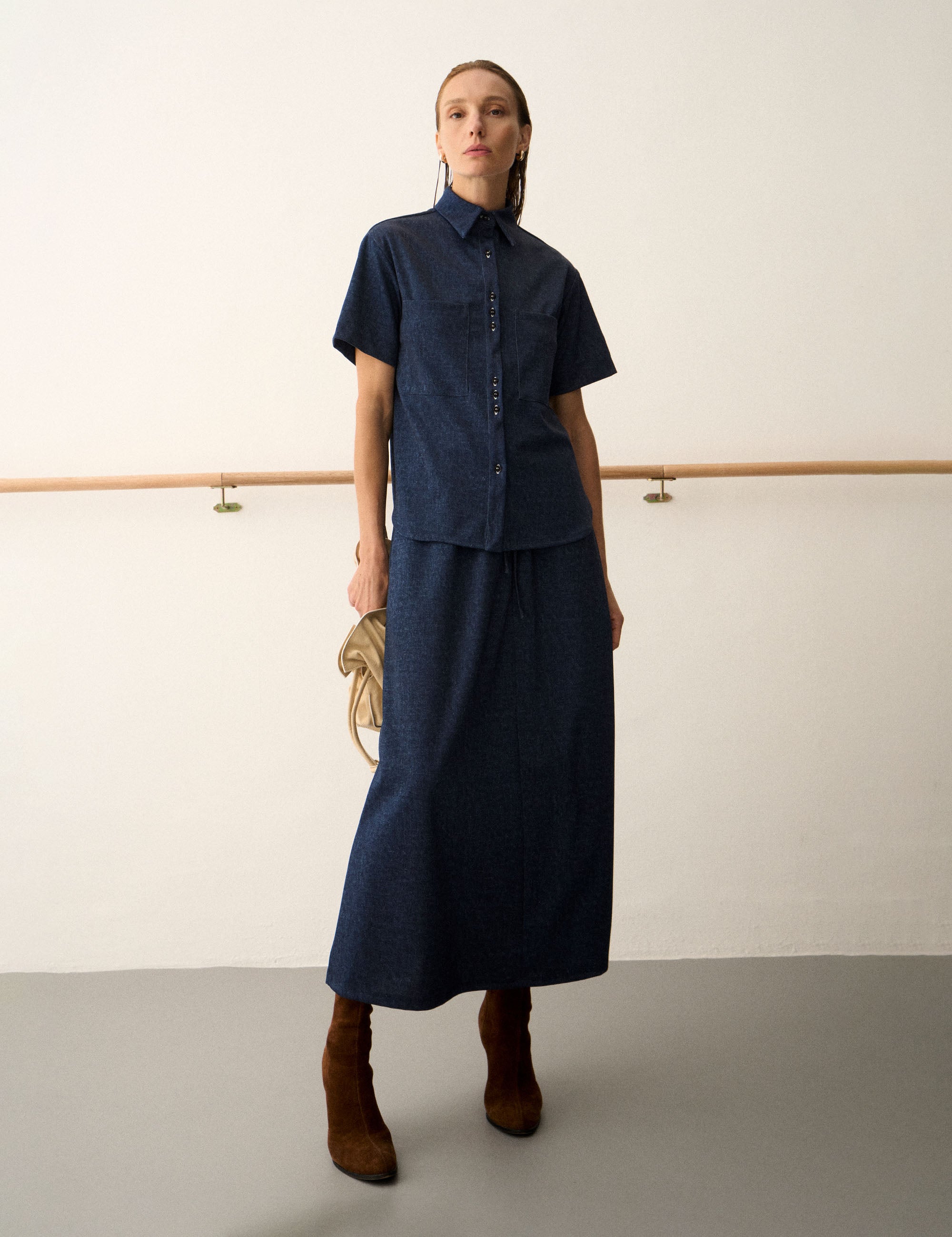 Camisa Molet Jeans Denim