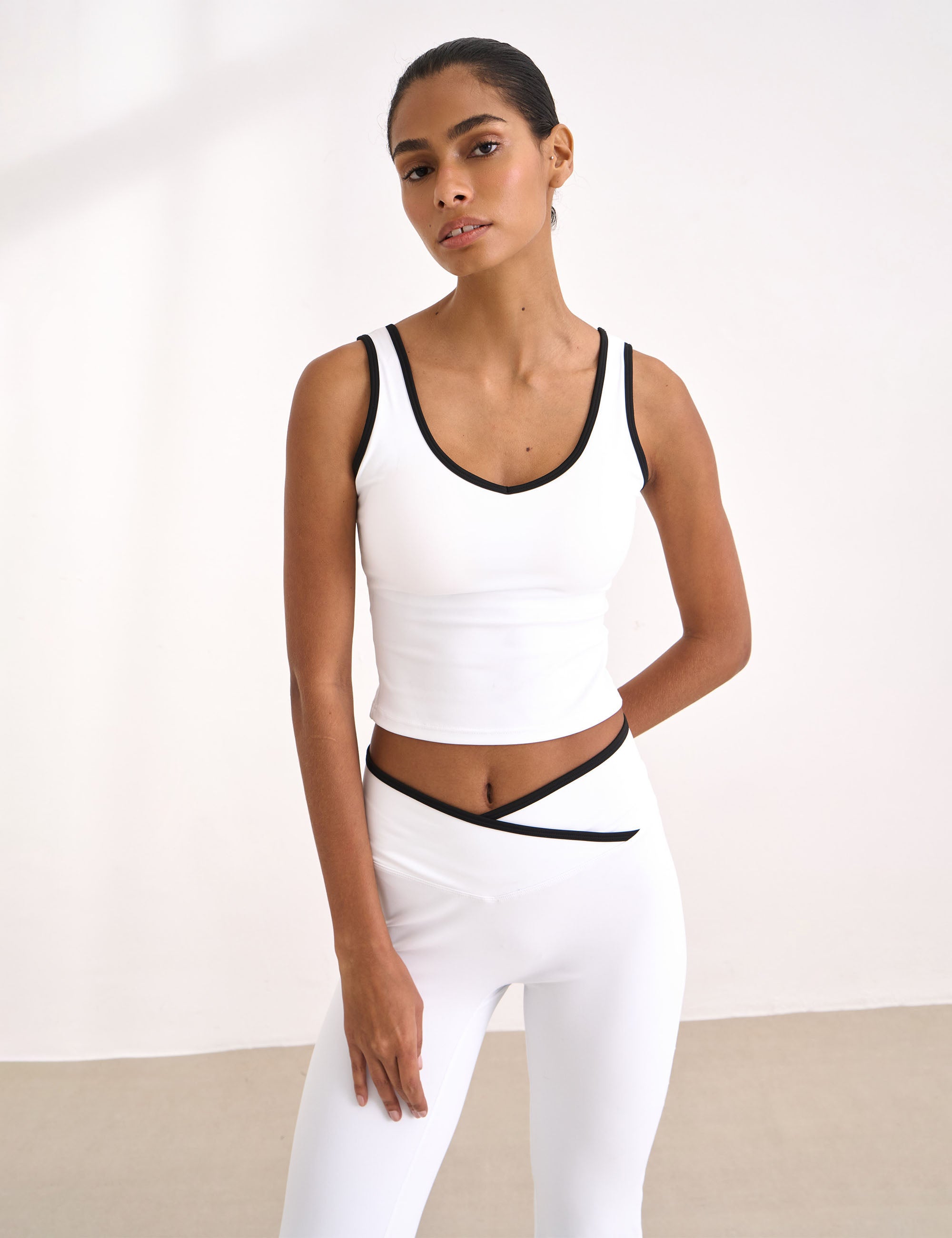 Conjunto Wellness Malha Branco