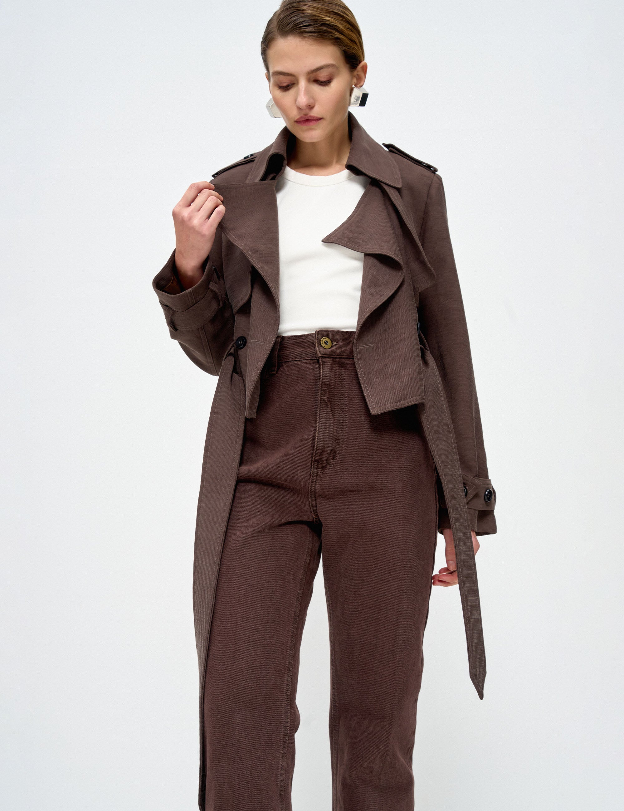 Jaqueta Cecília Viscose Marrom