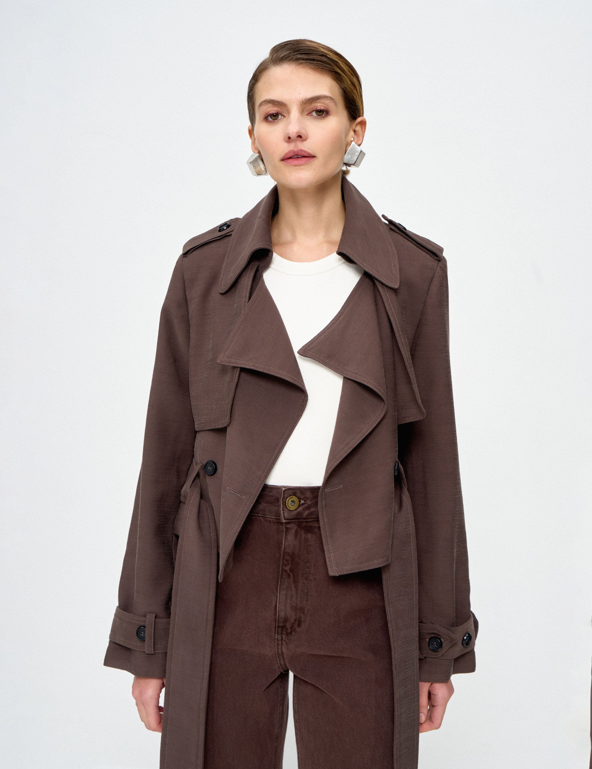 Jaqueta Cecília Viscose Marrom