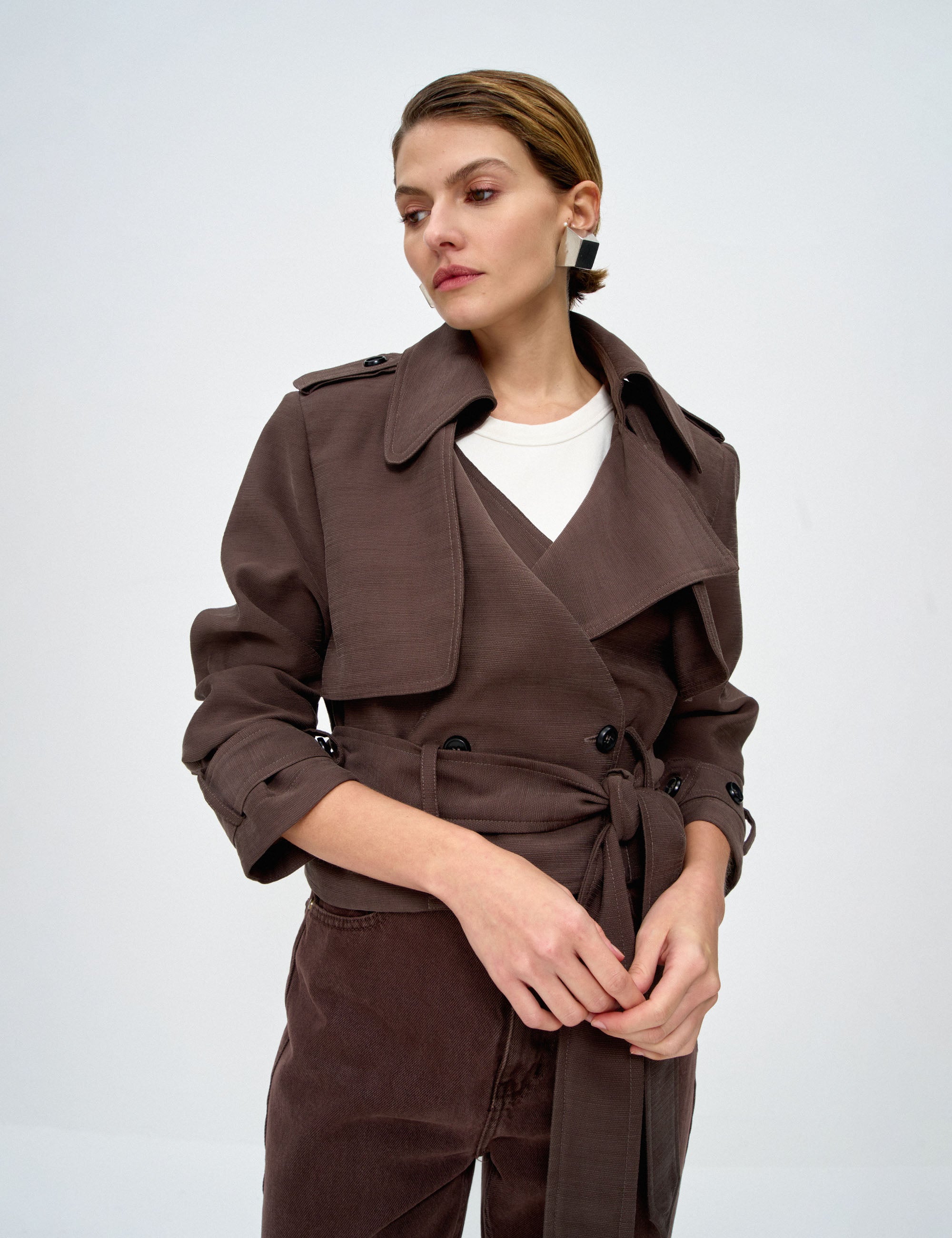 Jaqueta Cecília Viscose Marrom