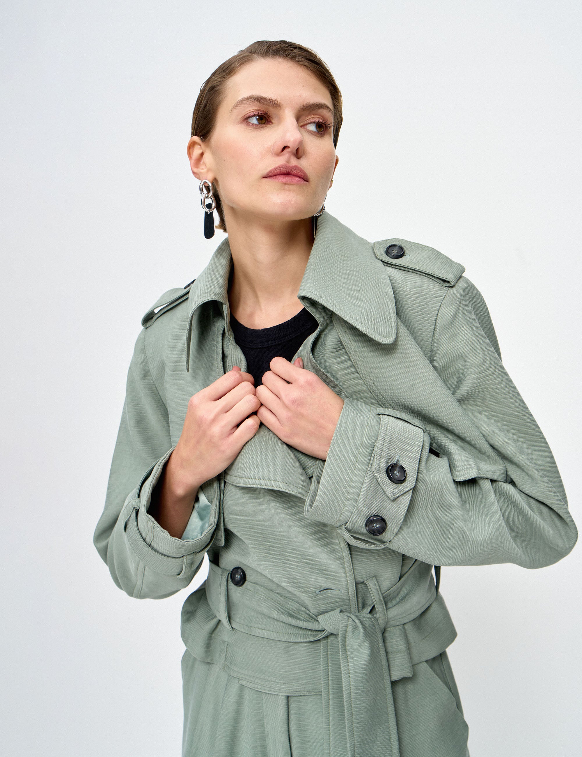 Jaqueta Cecília Viscose Oliva