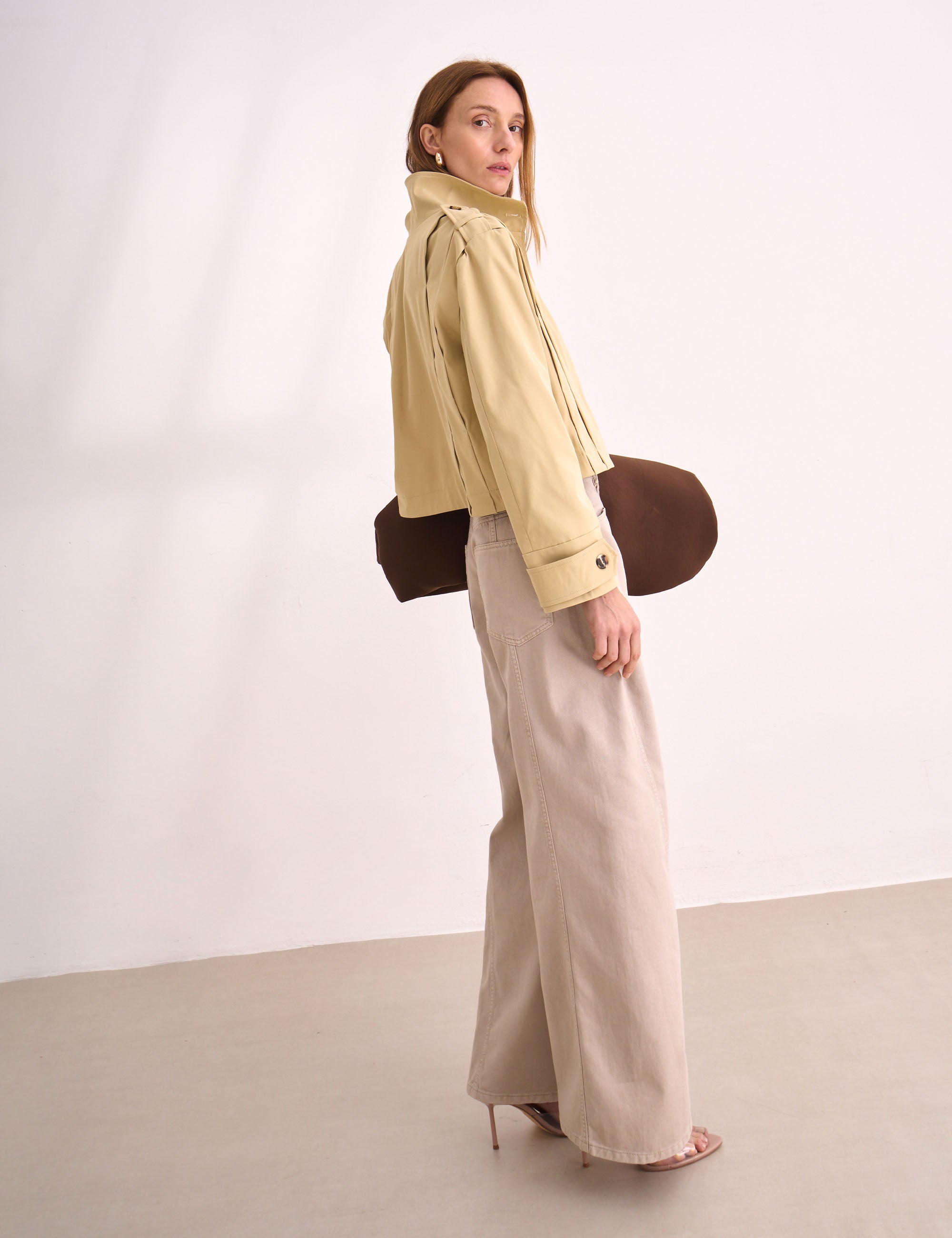Jaqueta Delphine Sarja Areia