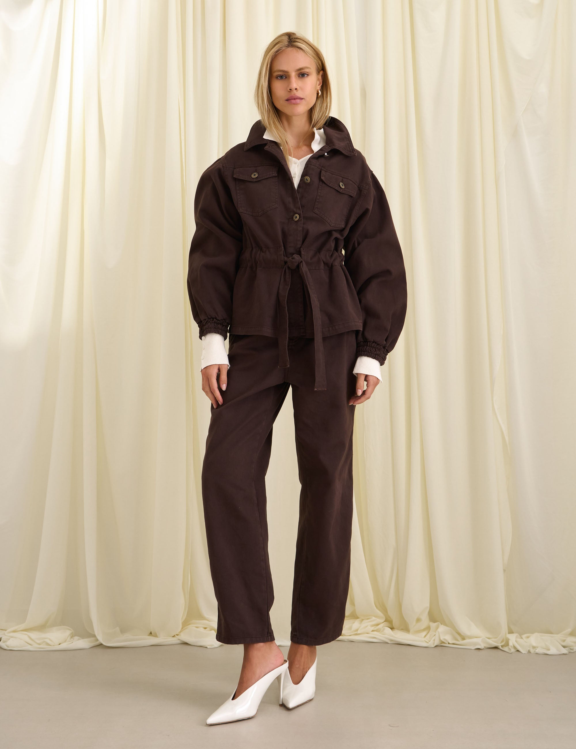 Jaqueta Emma Denim Marrom