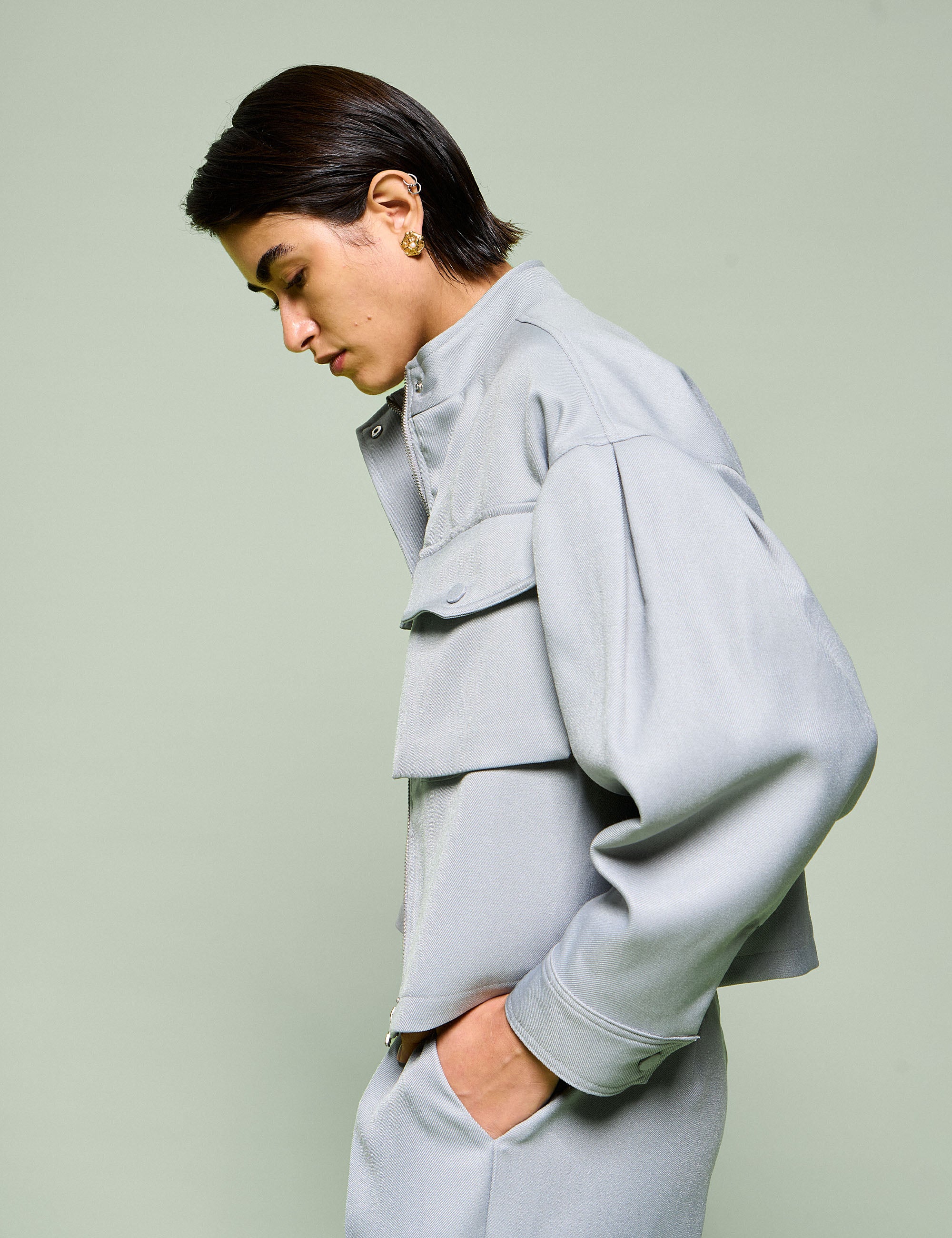 Jaqueta Normandia Alfaiataria Cinza