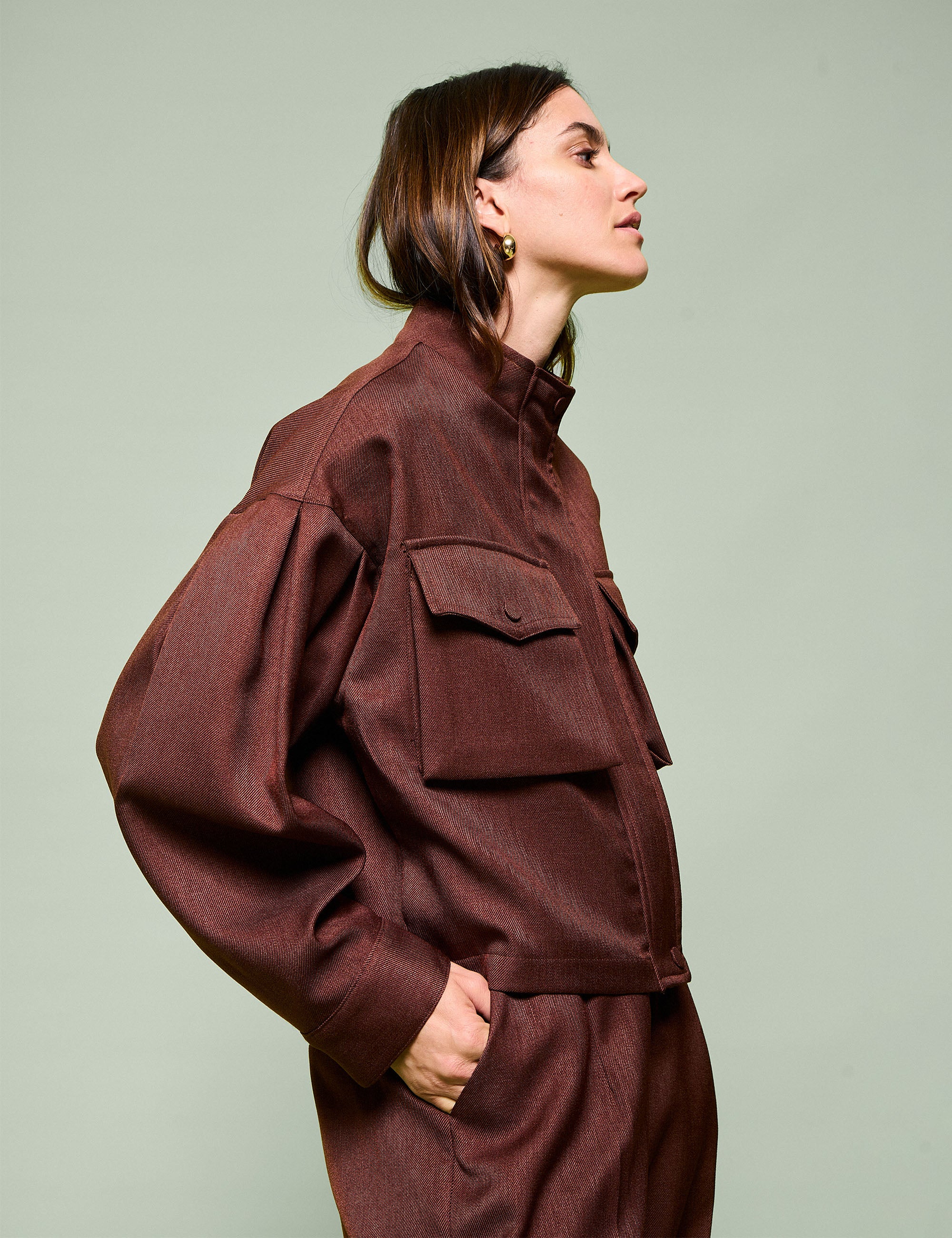 Jaqueta Normandia Alfaiataria Marrom