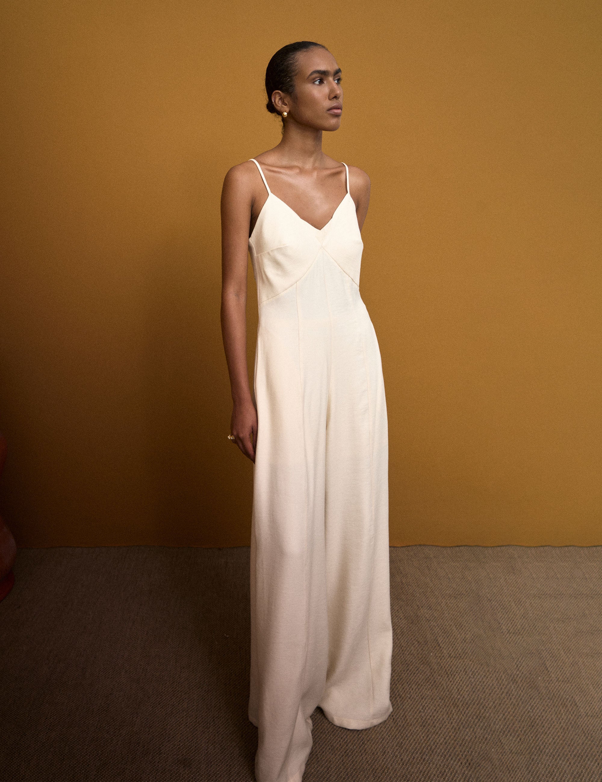 Macacão Leslie Viscose Off White