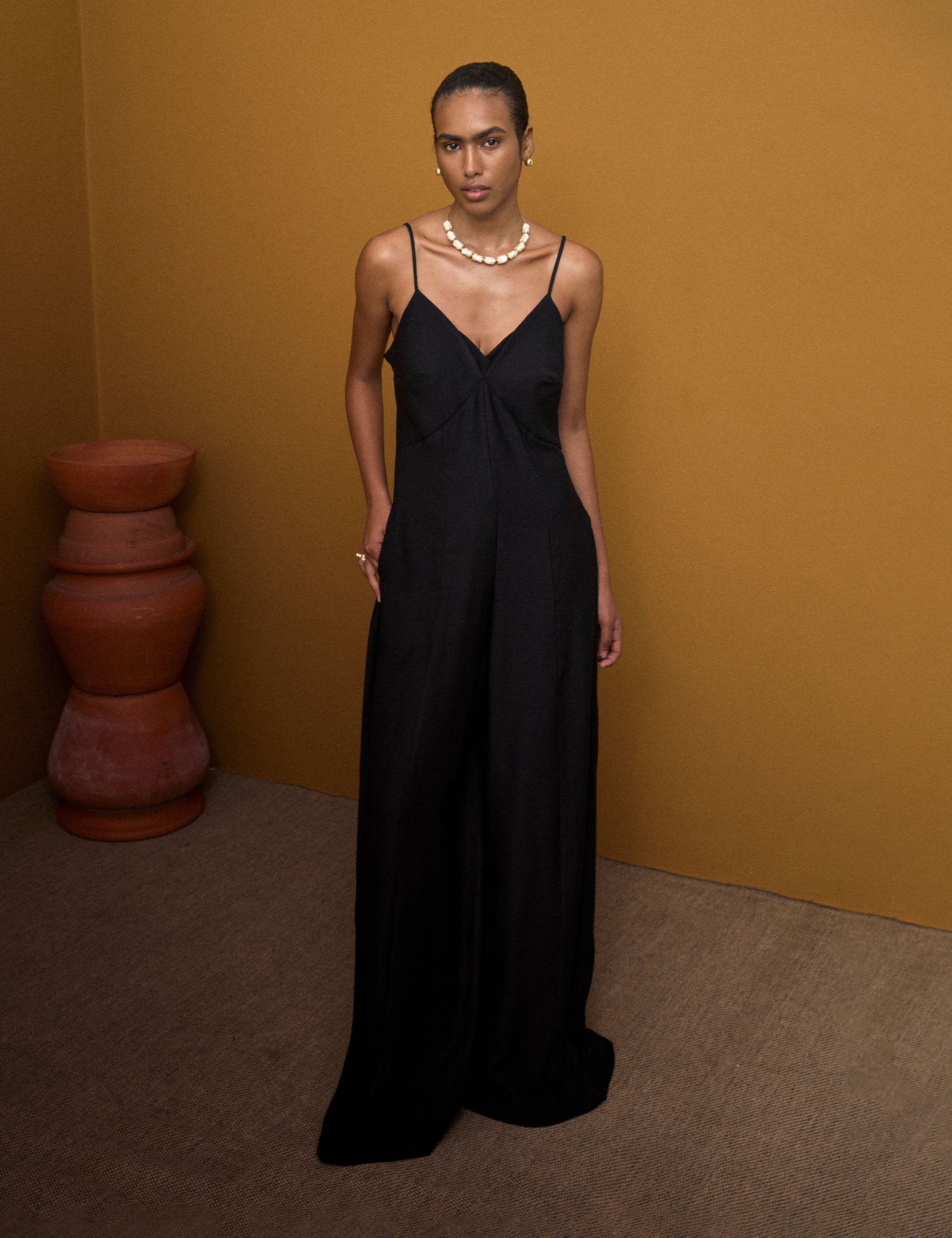 Macacão Leslie Viscose Off White