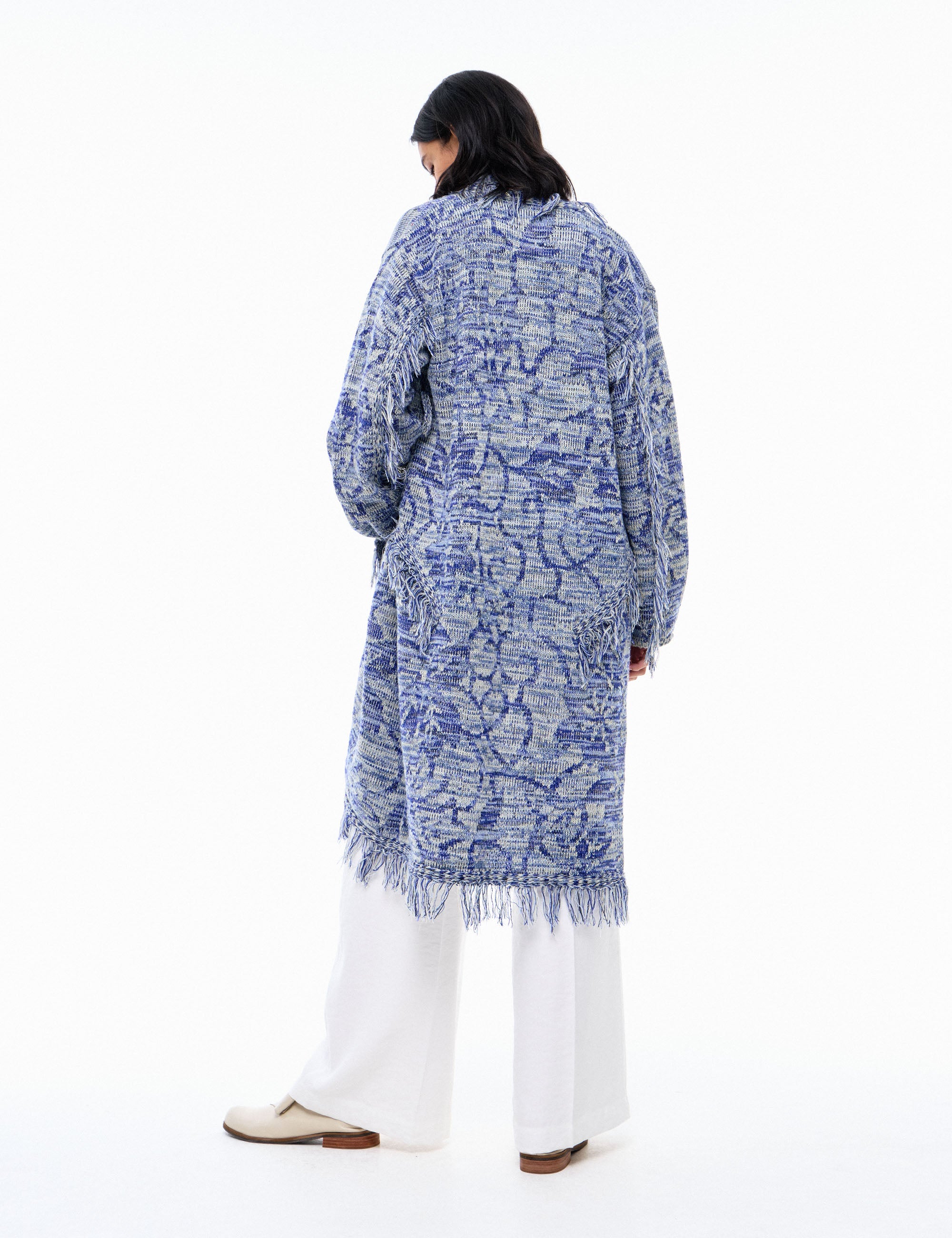 Maxi Cardigan Yani Azul