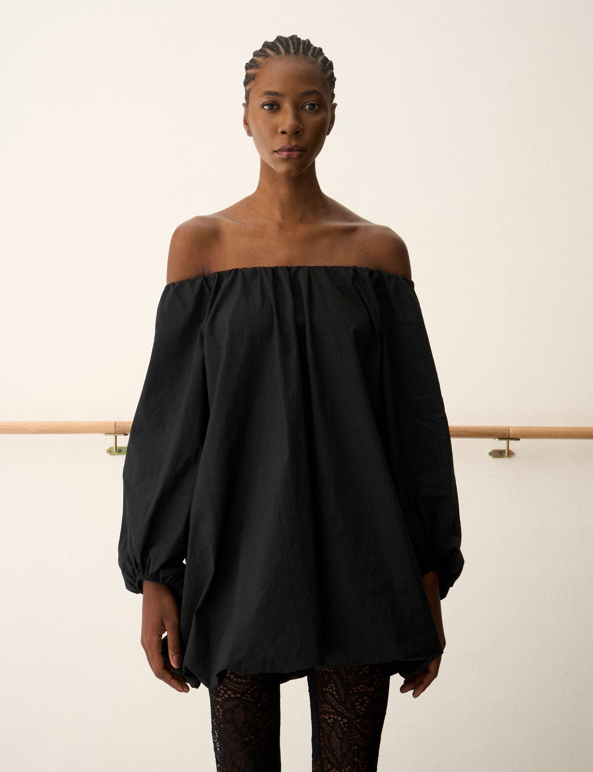 Miniveste Alice Tricoline Preto