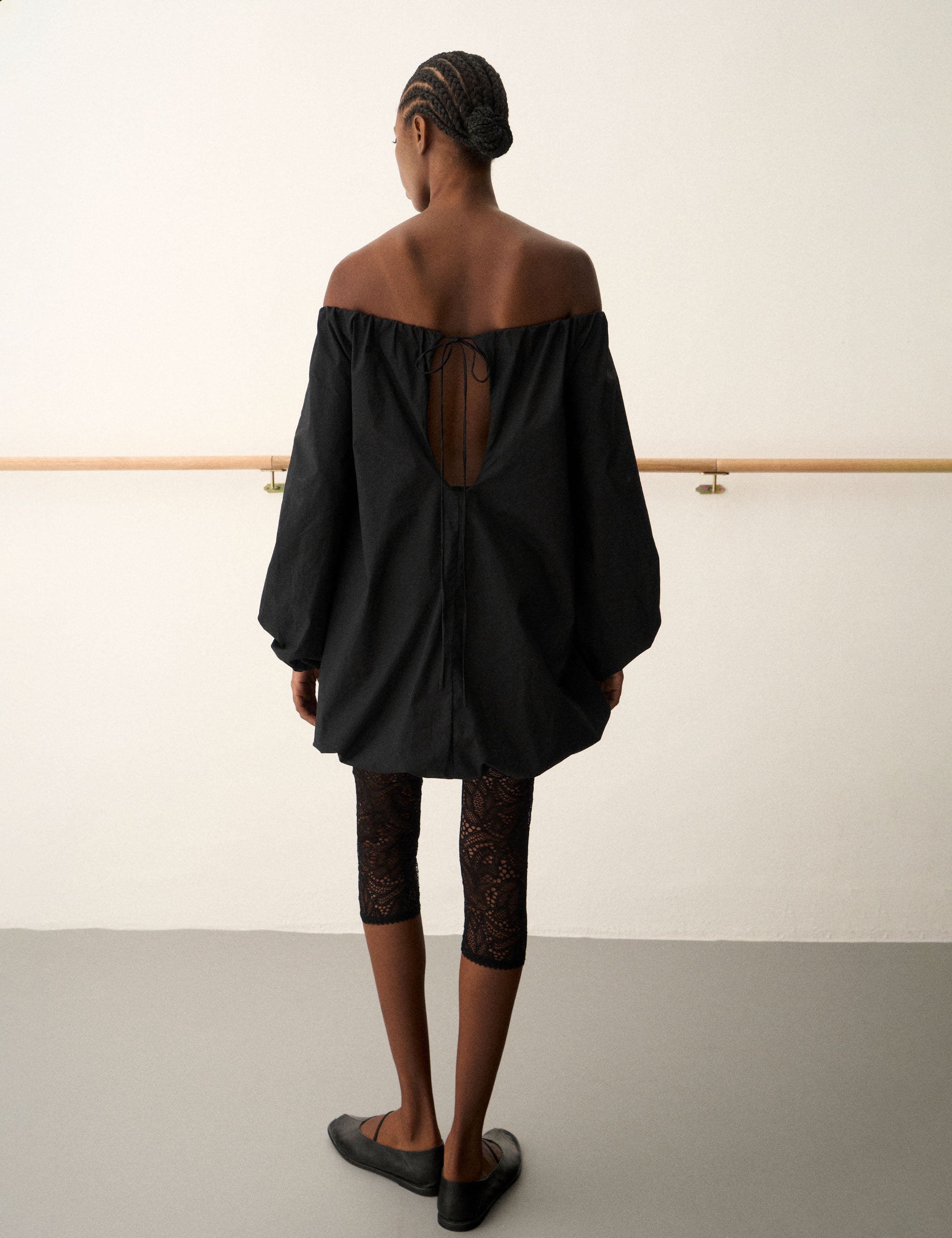 Miniveste Alice Tricoline Preto