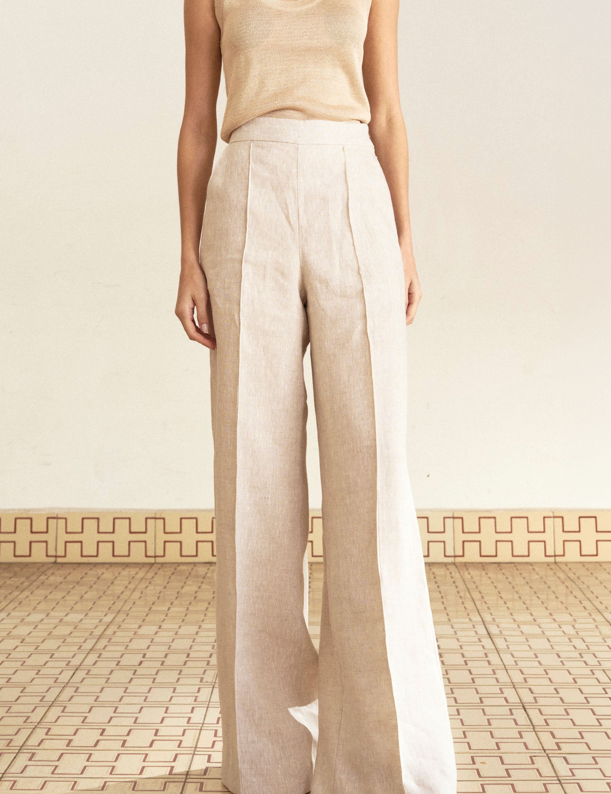 Pantalona Evelyn Linho Natural