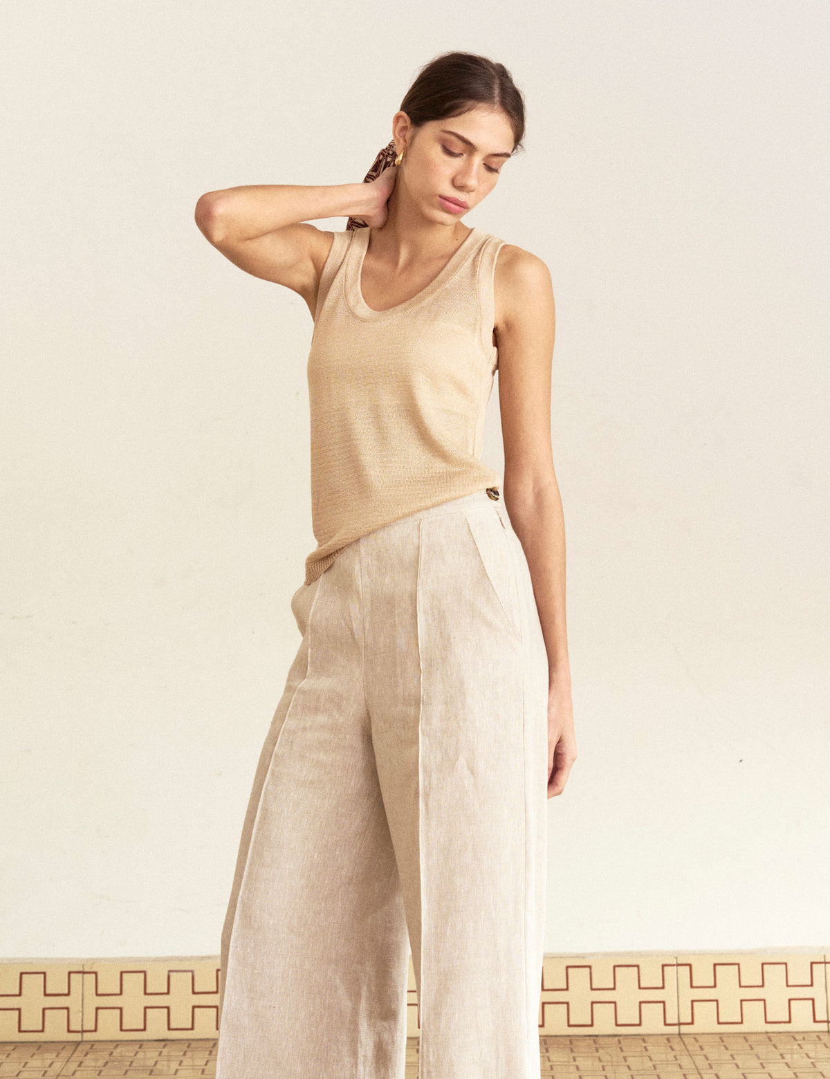 Regata Viscose Tricot Bege