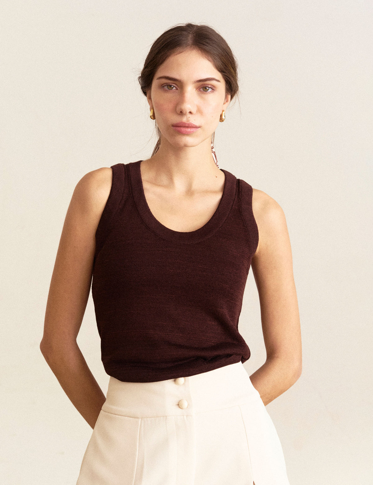 Regata Viscose Tricot Coffee