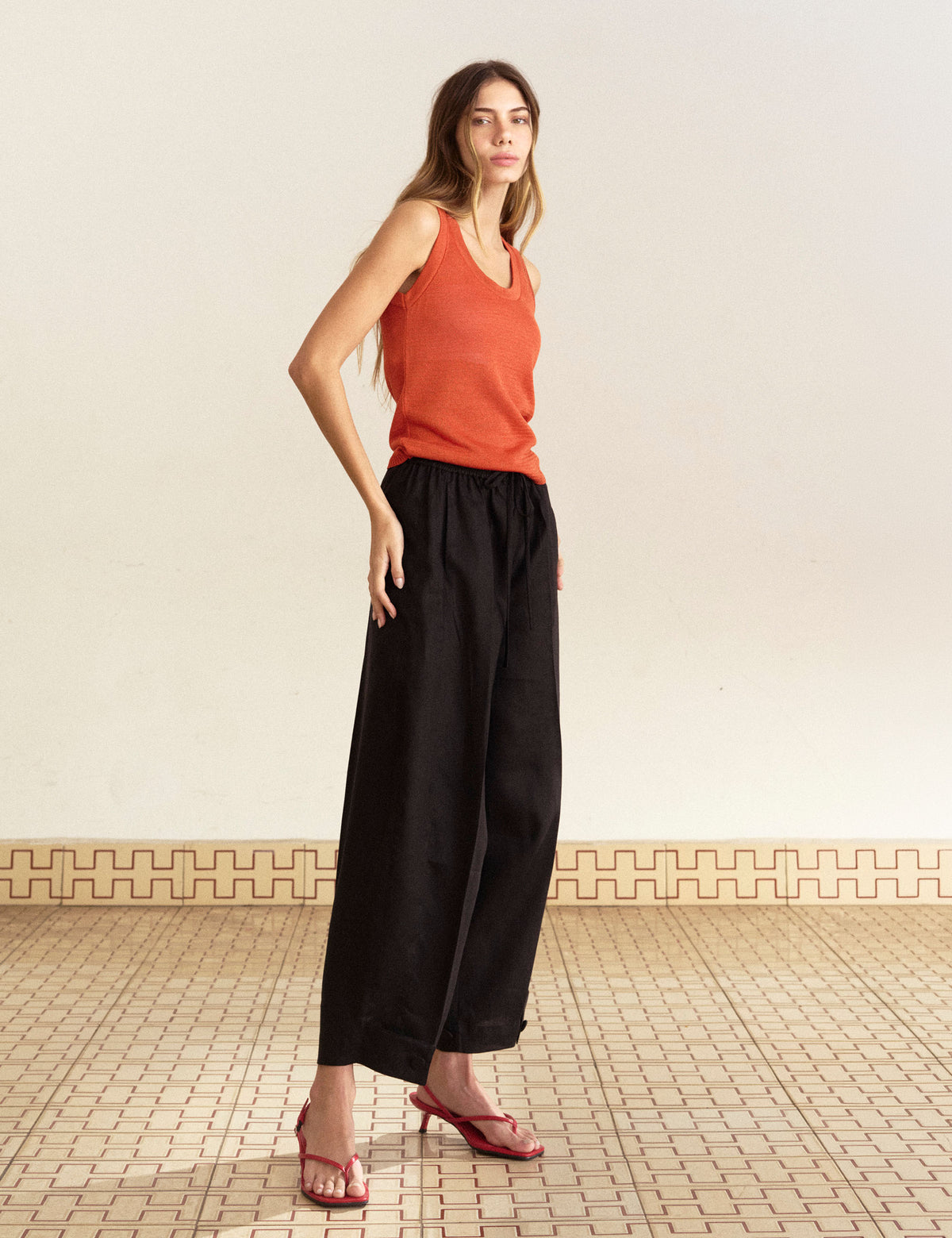 Regata Viscose Tricot Laranja
