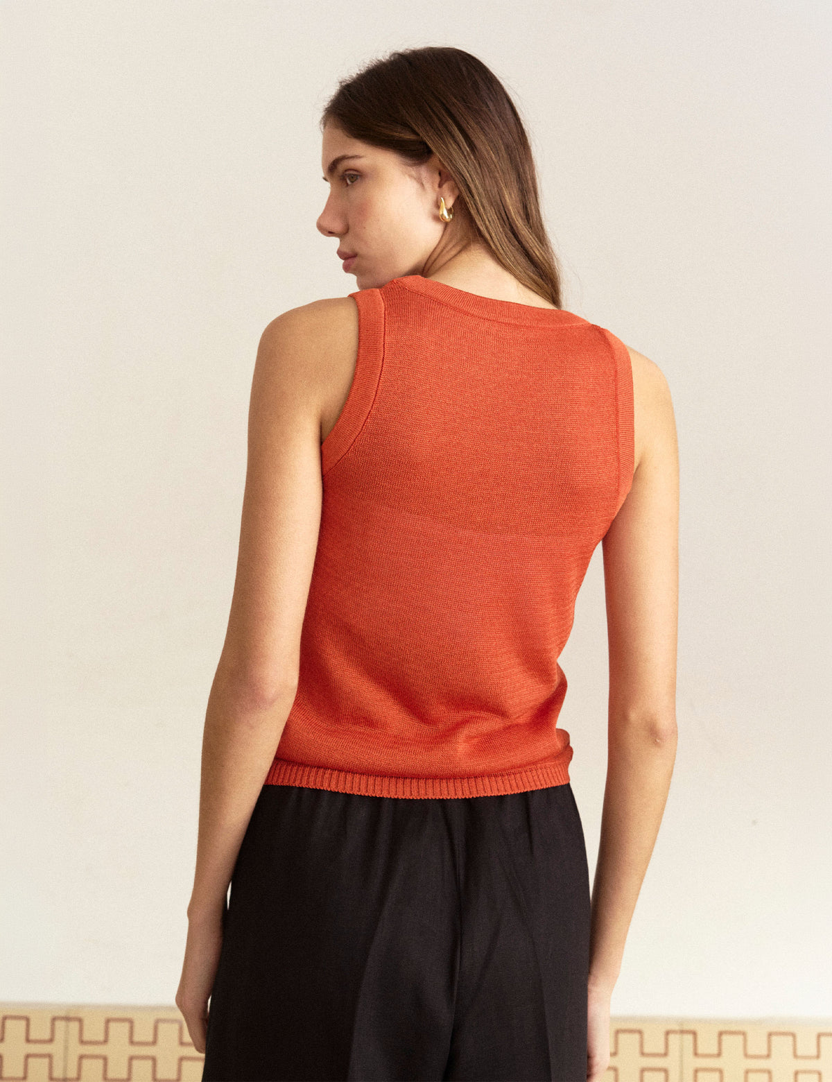 Regata Viscose Tricot Laranja