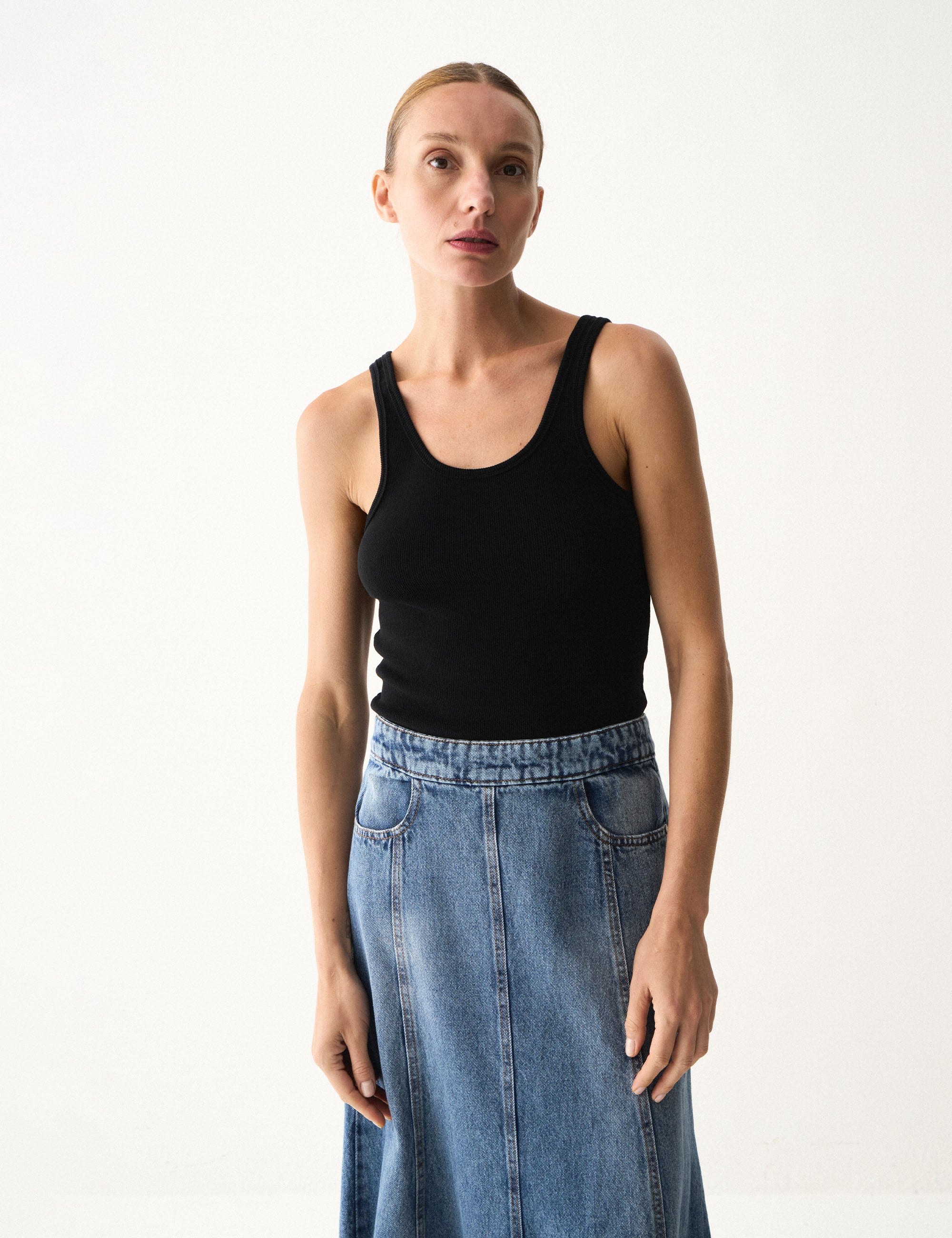 Regata Livia Canelada Preto