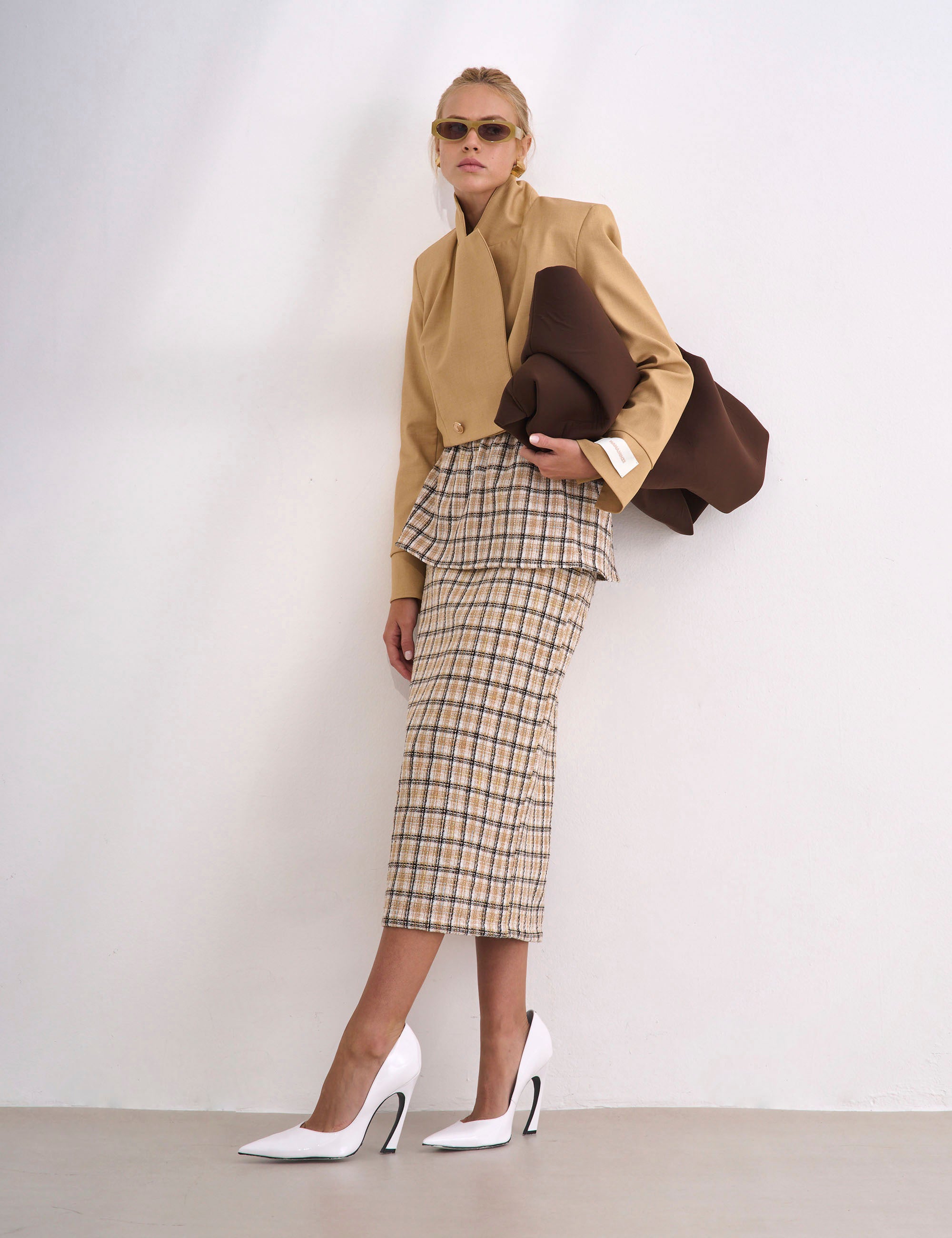 Saia Amy Tweed Bege