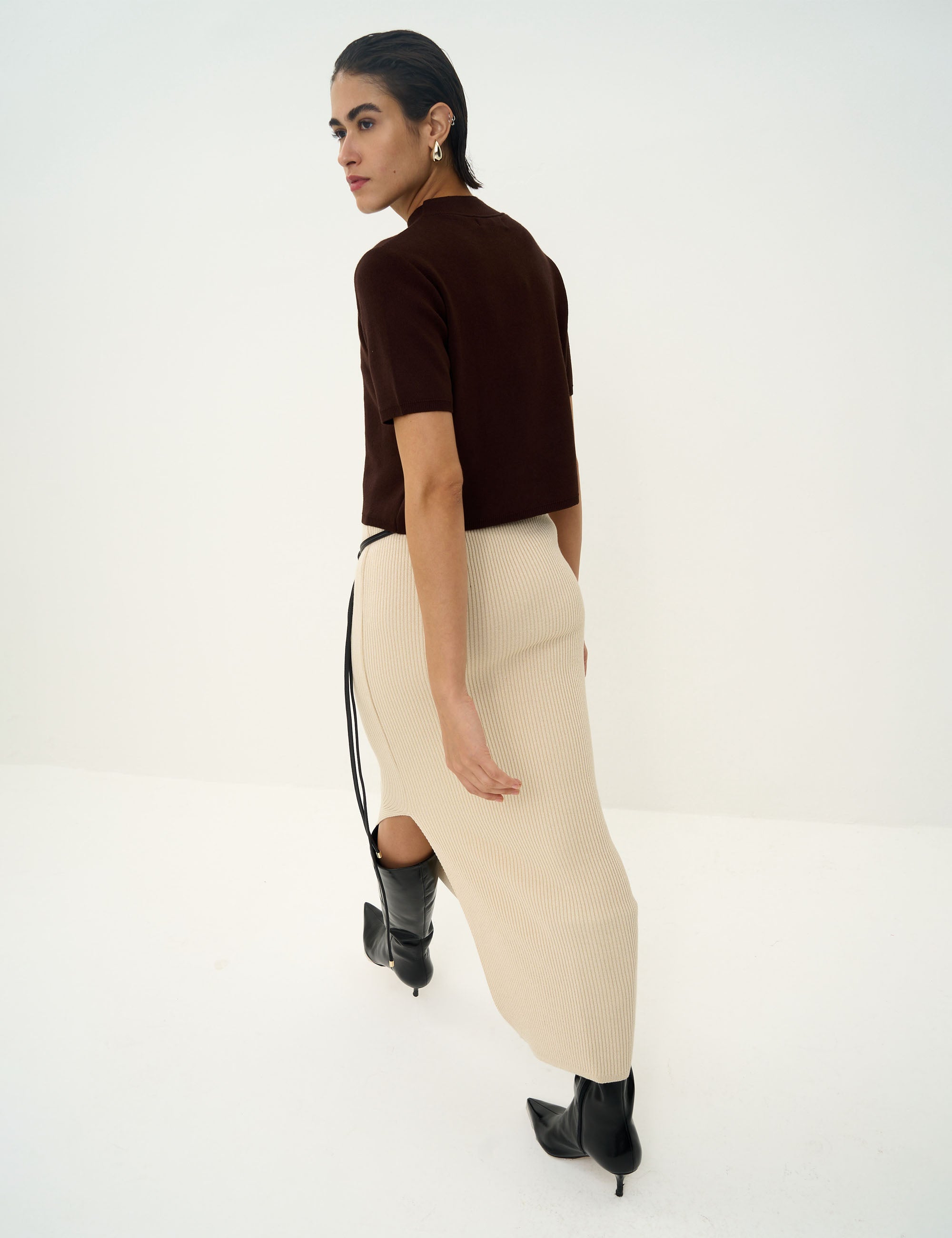 Saia Ariela Tricot Bege