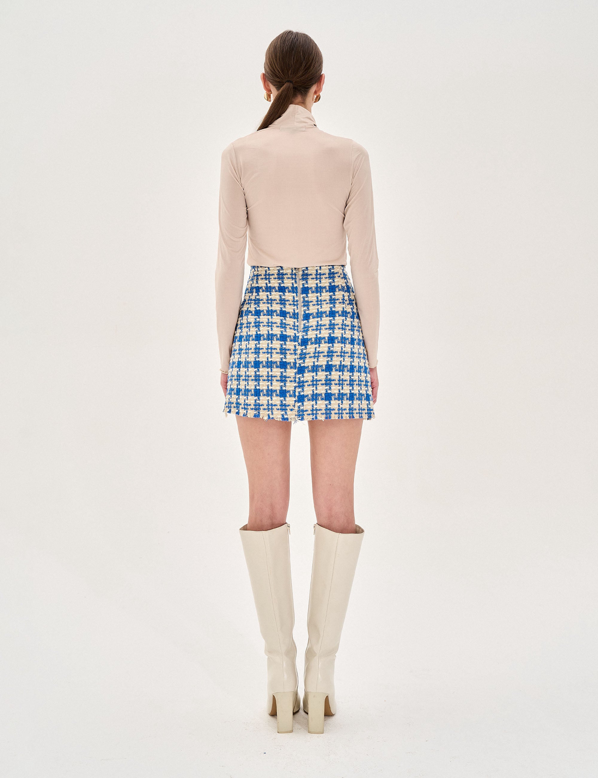 Saia Ashley Tweed Azul