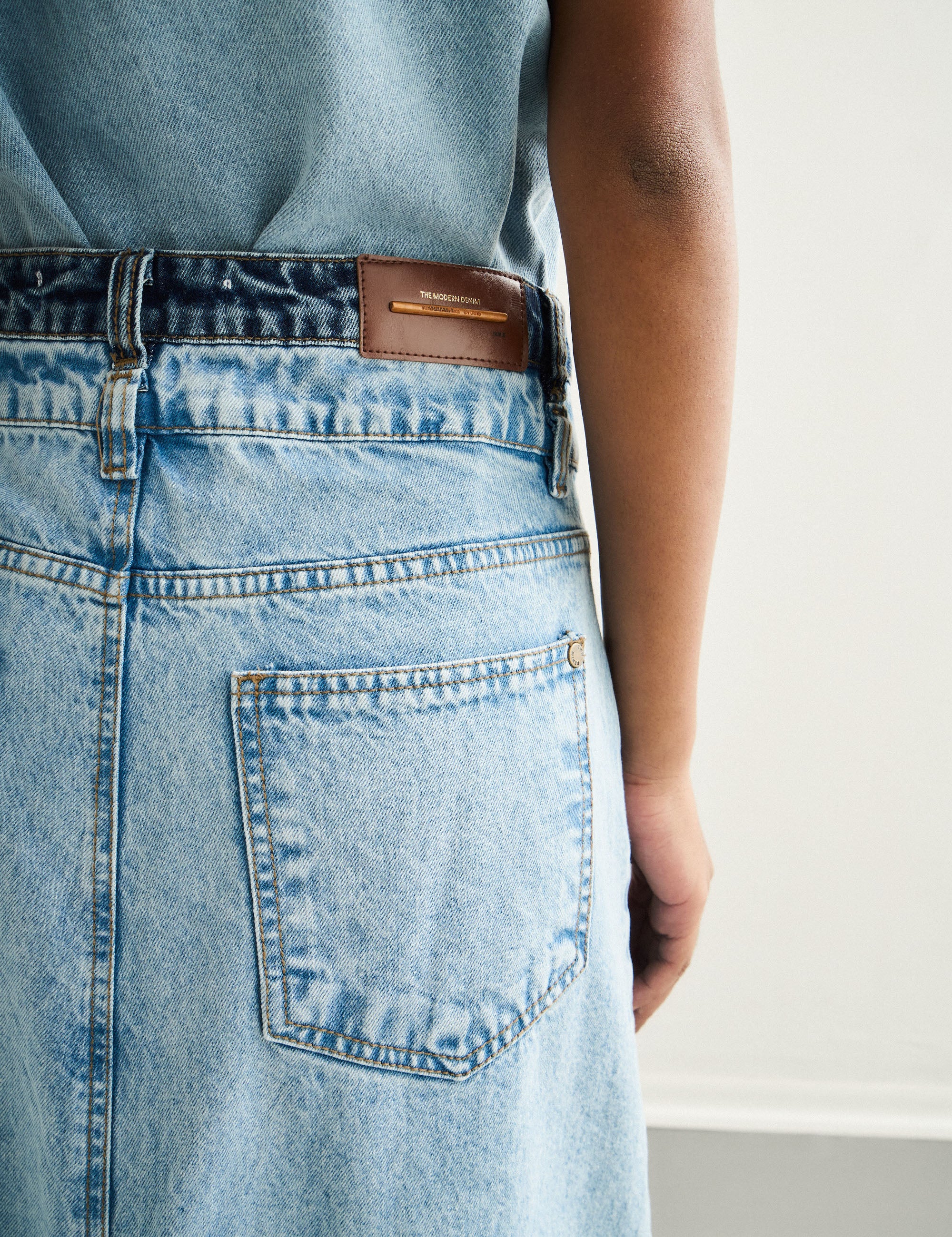 Saia Bicolor Denim