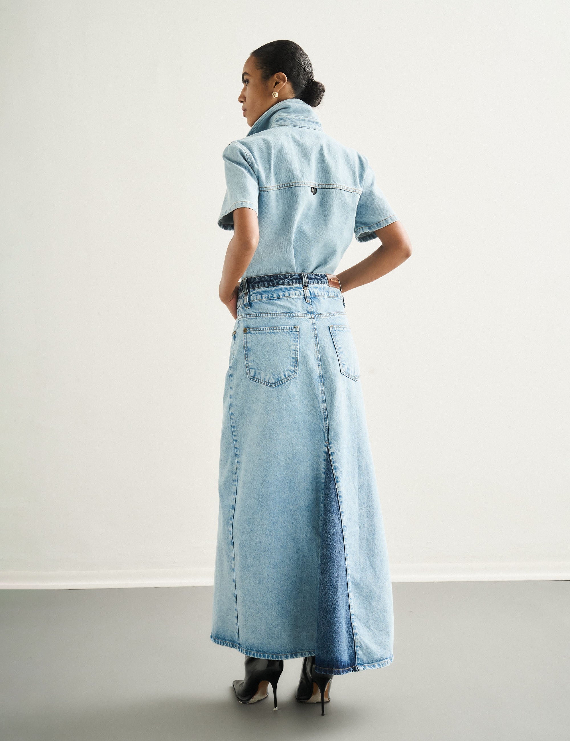 Saia Bicolor Denim