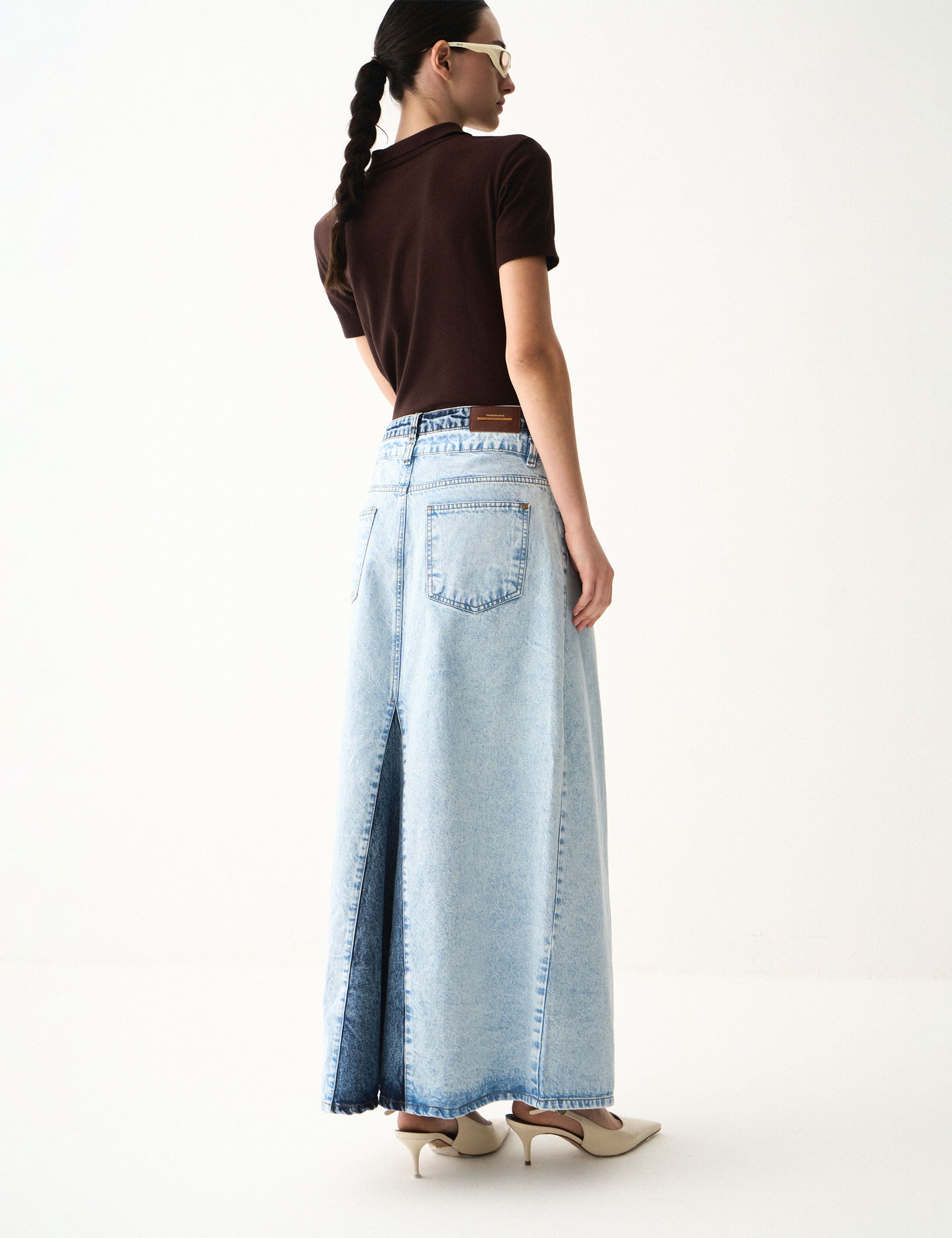 Saia Bicolor Denim Jeans