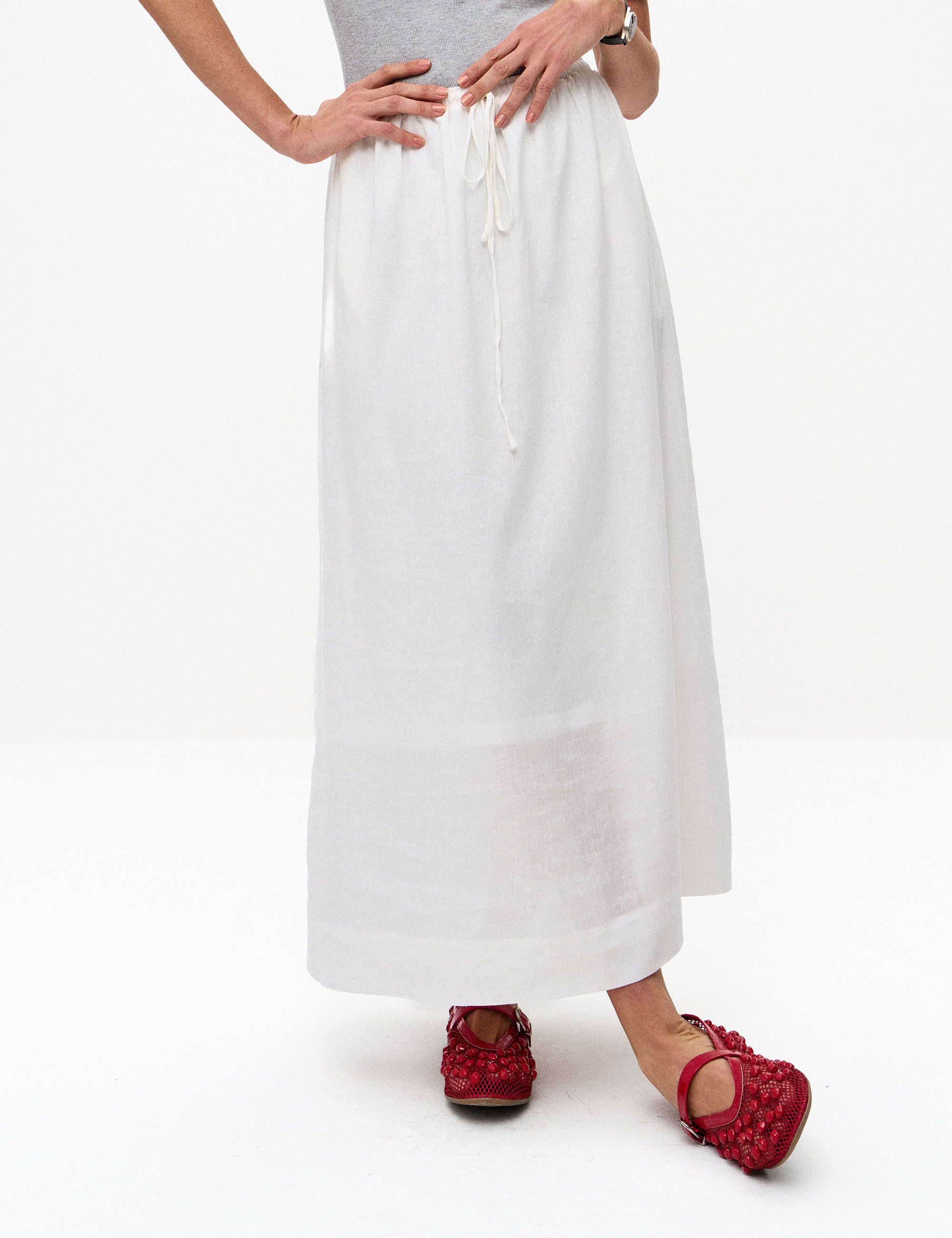 Saia Ceci Viscolinho Off White