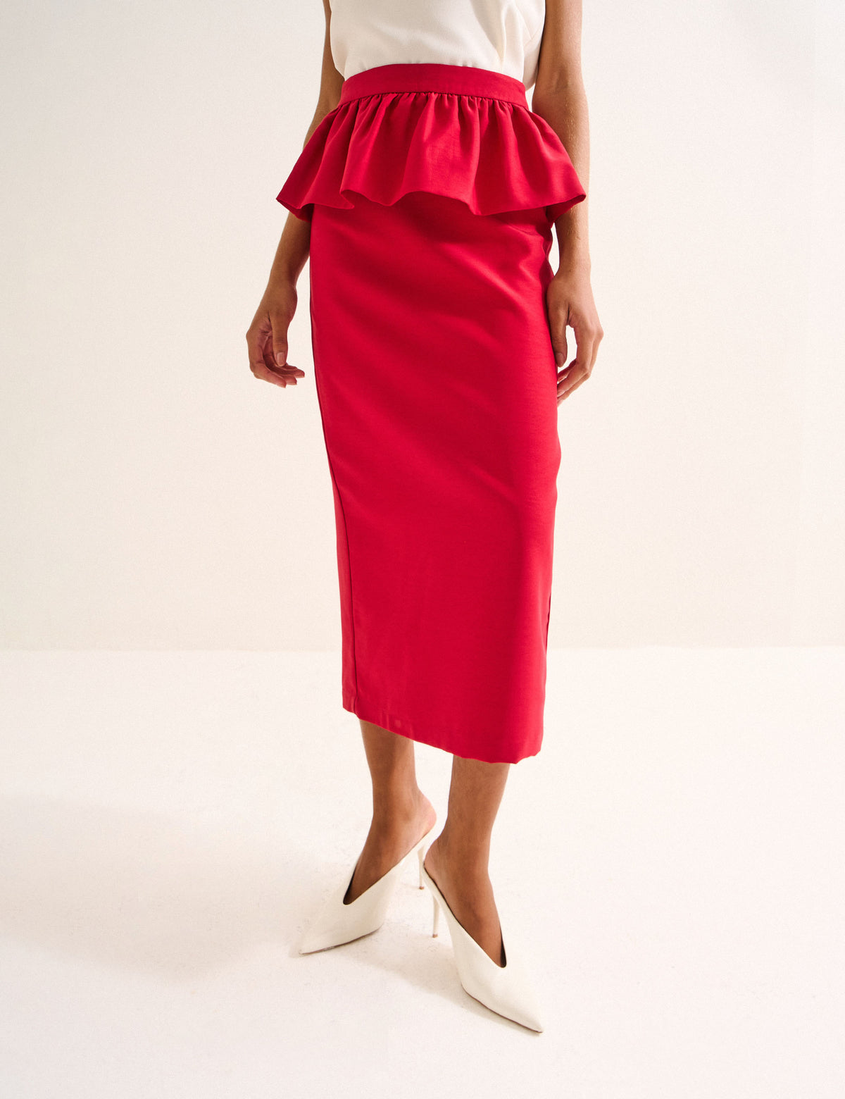 Saia Claudia Alfaiataria Vermelho