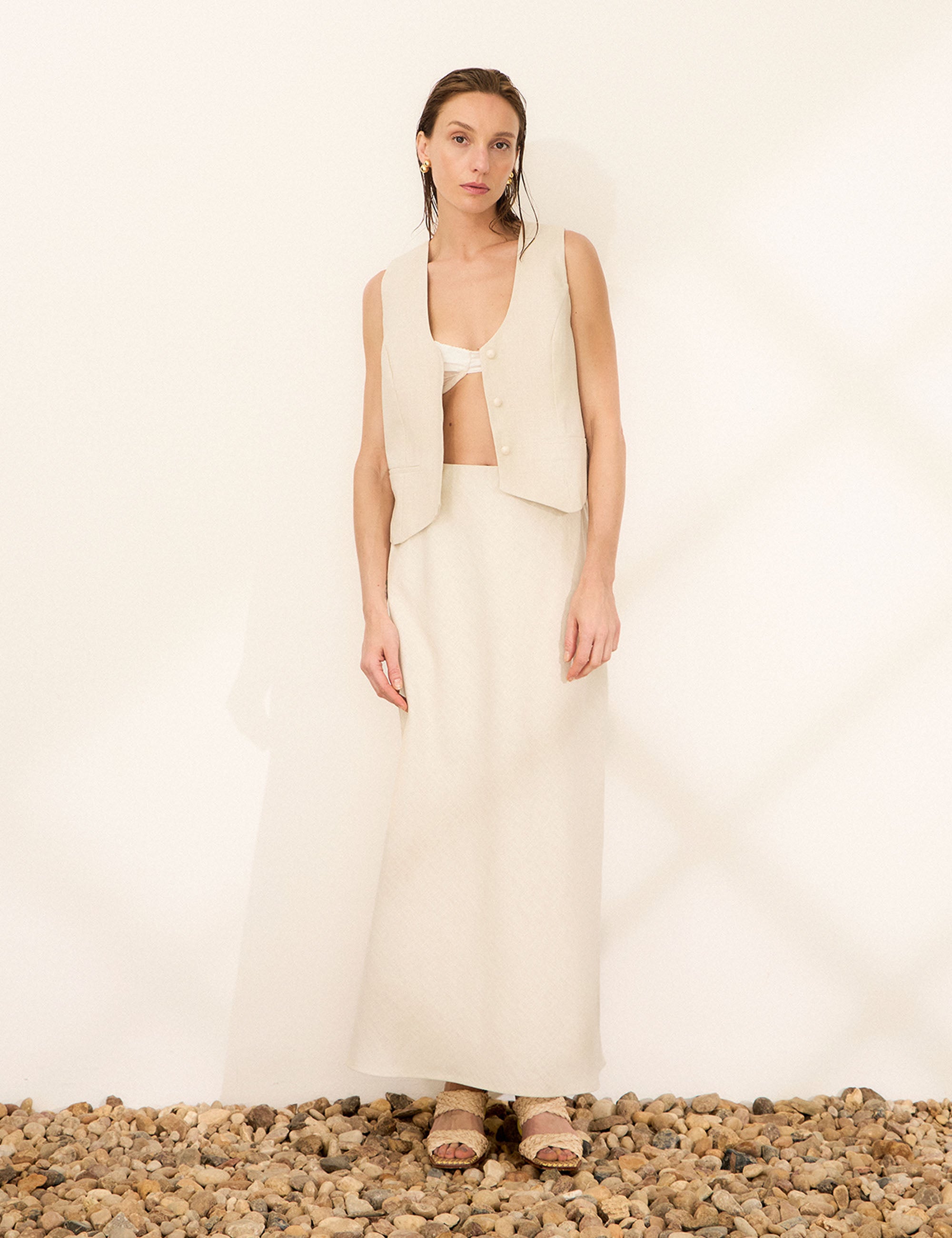 Saia Cora Ramie Areia