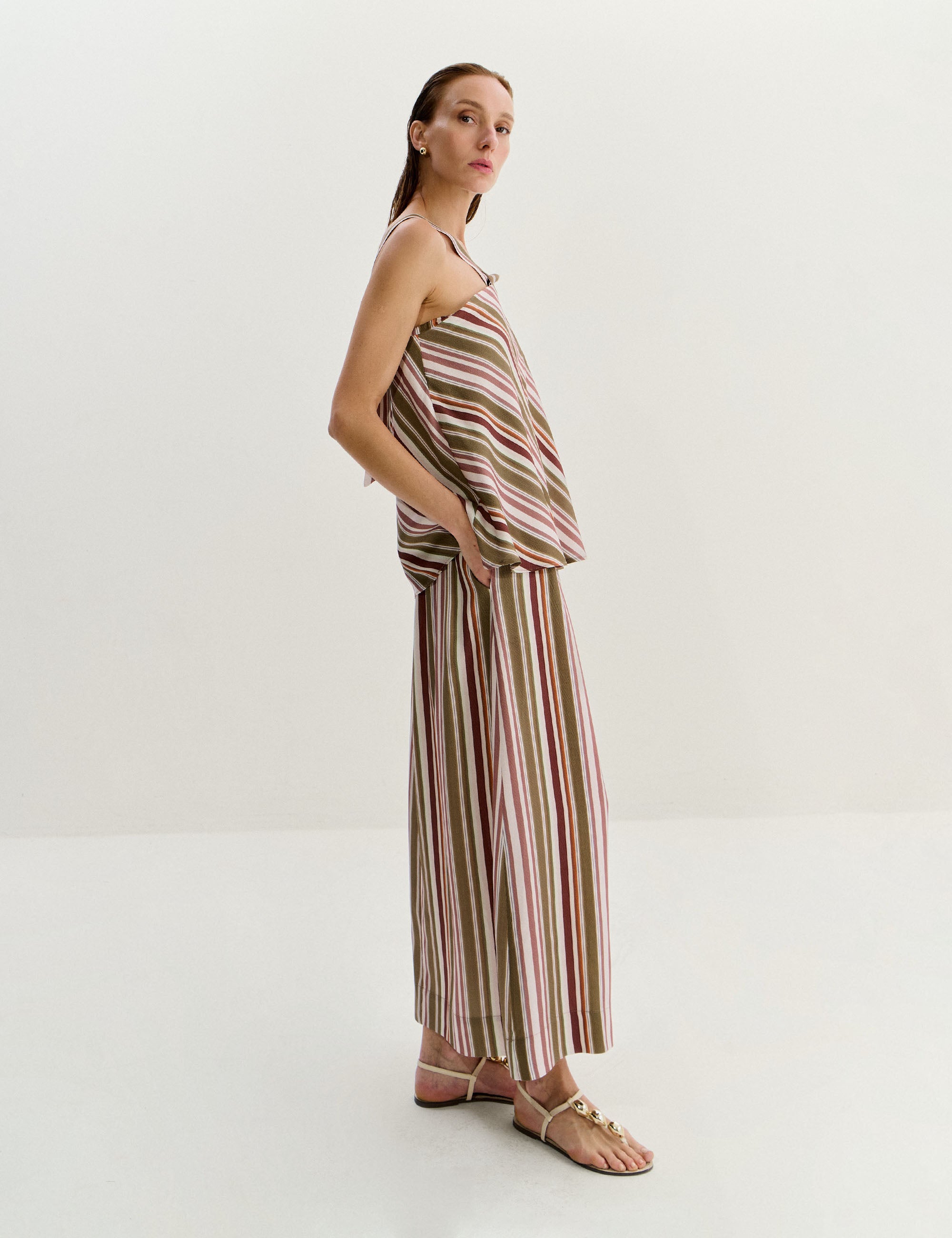 Saia Eliana Listra Caramelo