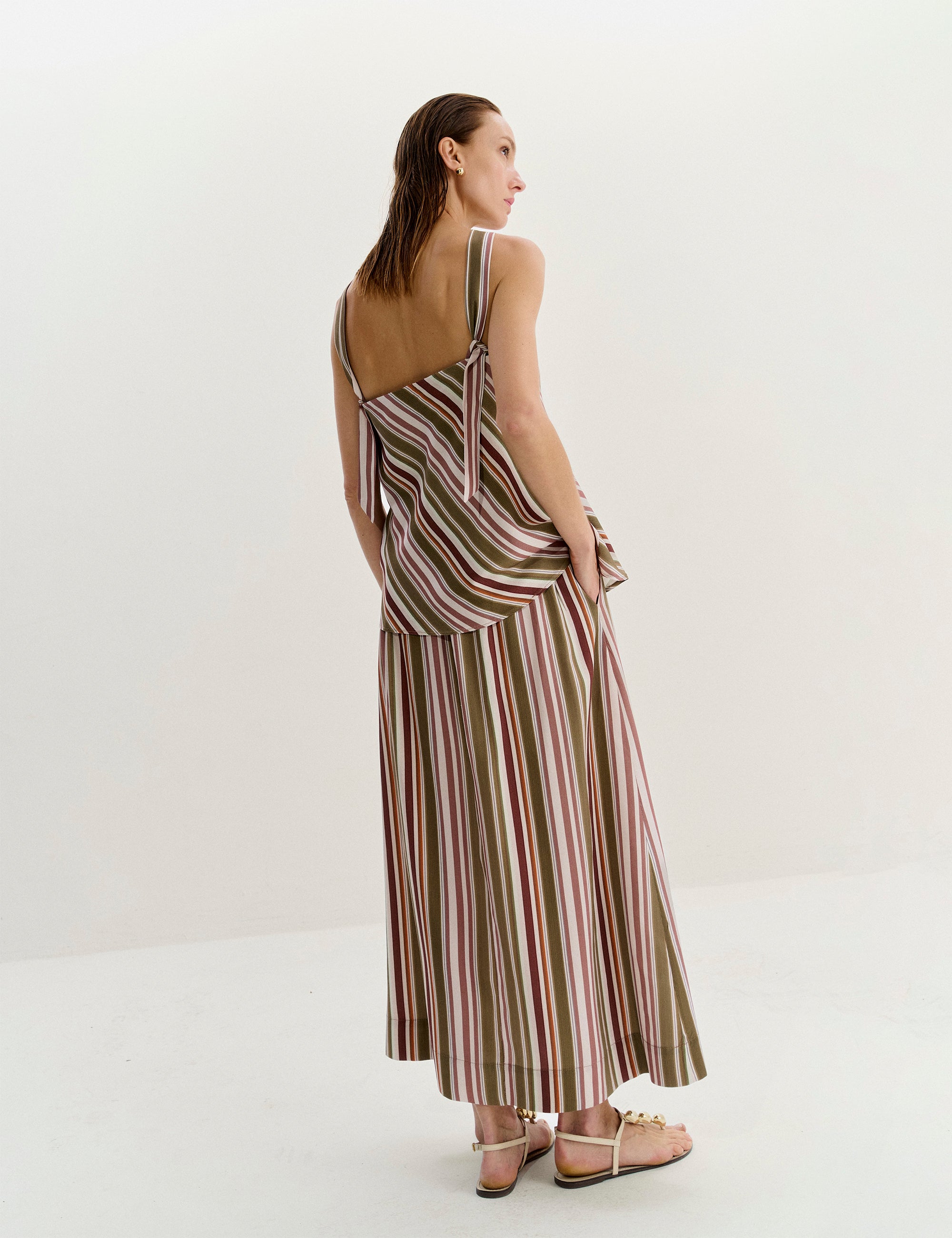 Saia Eliana Listra Caramelo