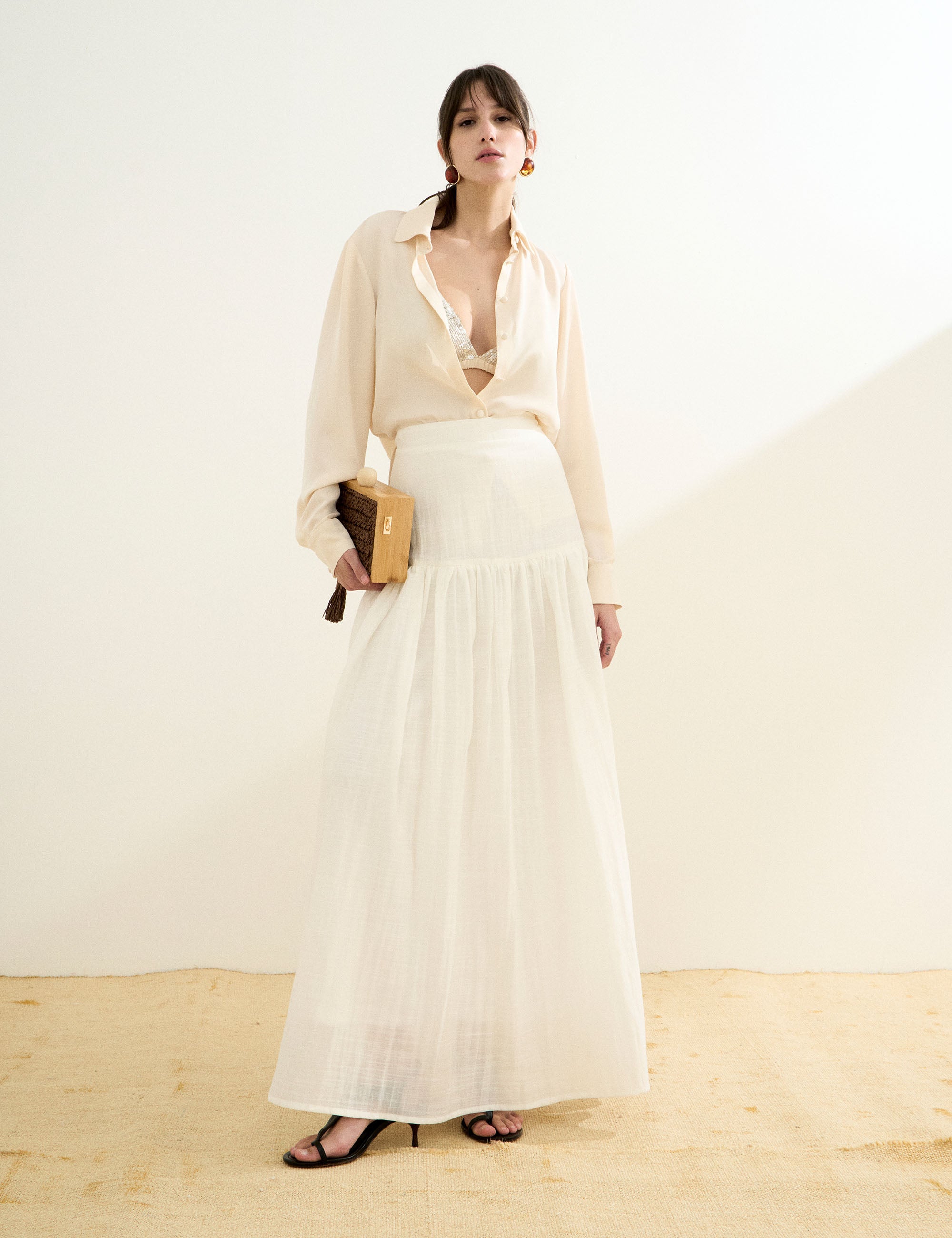 Saia Jena Rayon Off White