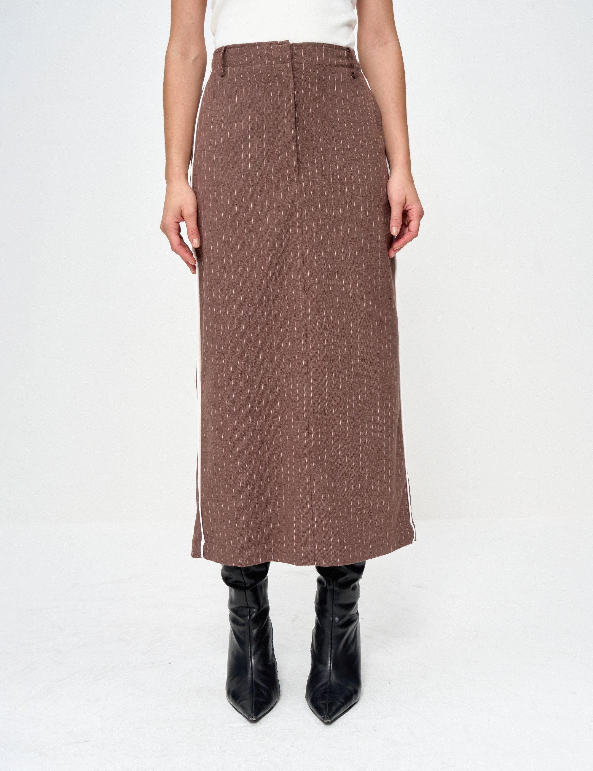 Saia Jéssica Risca Marrom