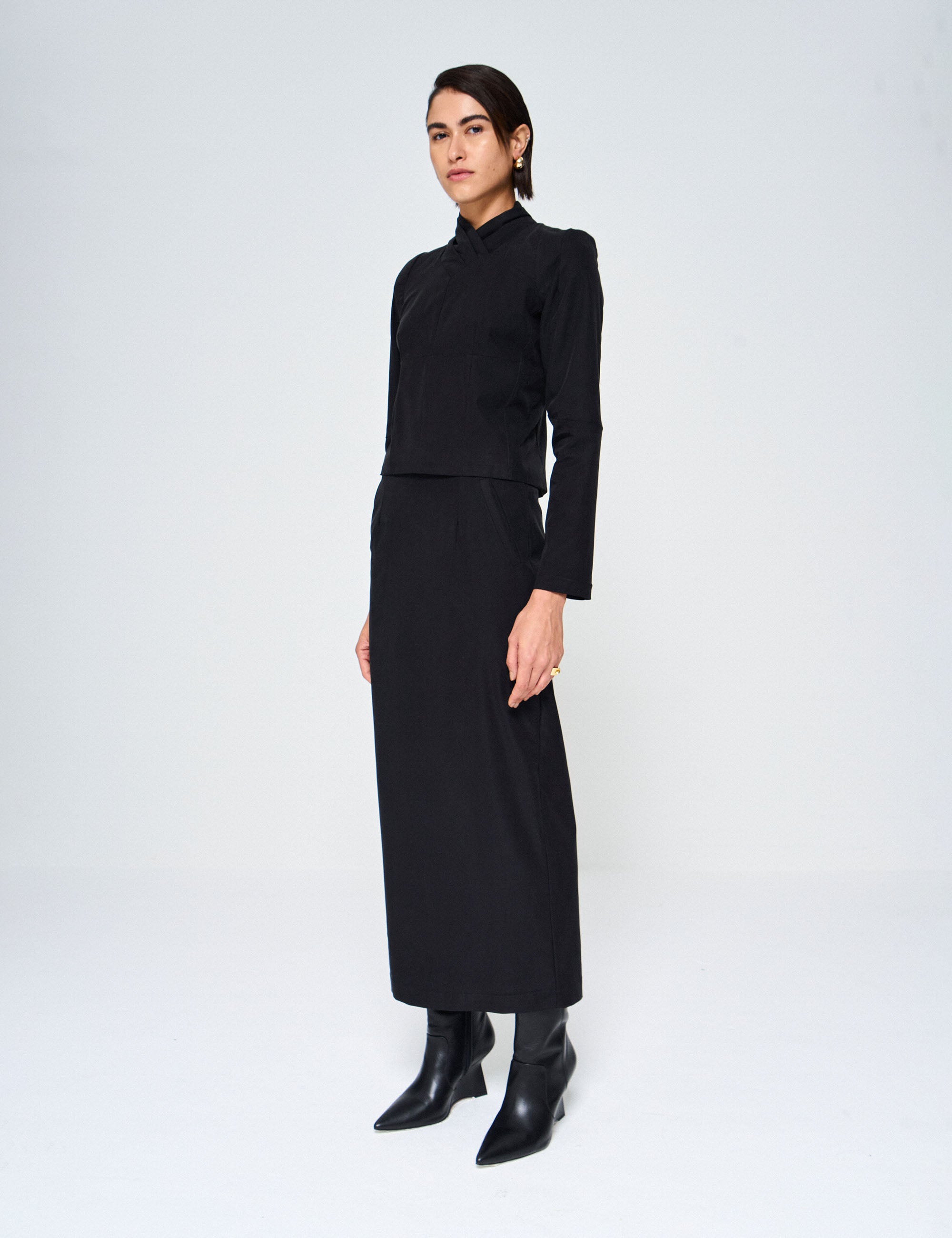 Saia Les Alfaiataria Preto