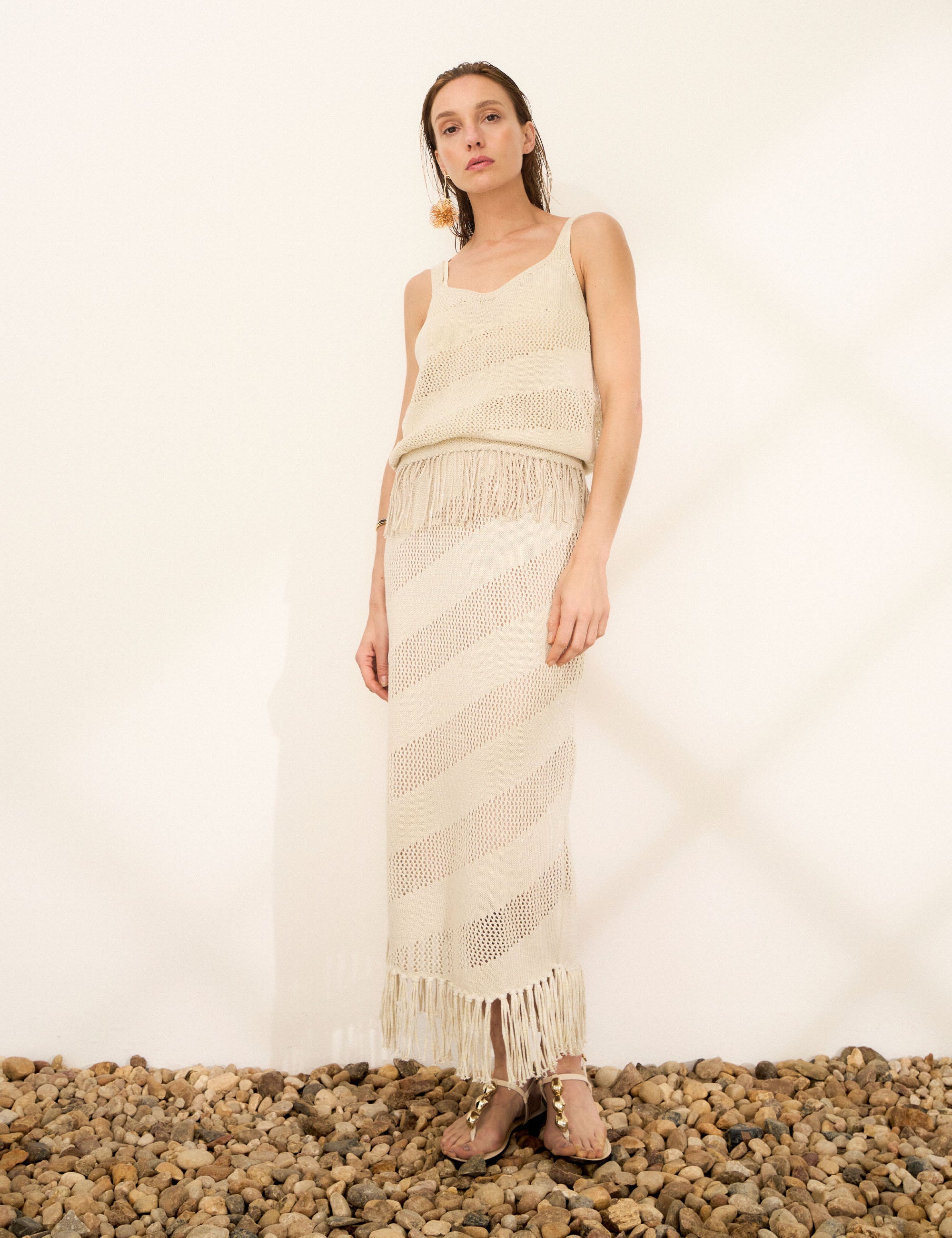 Saia Malta Tricot Bege