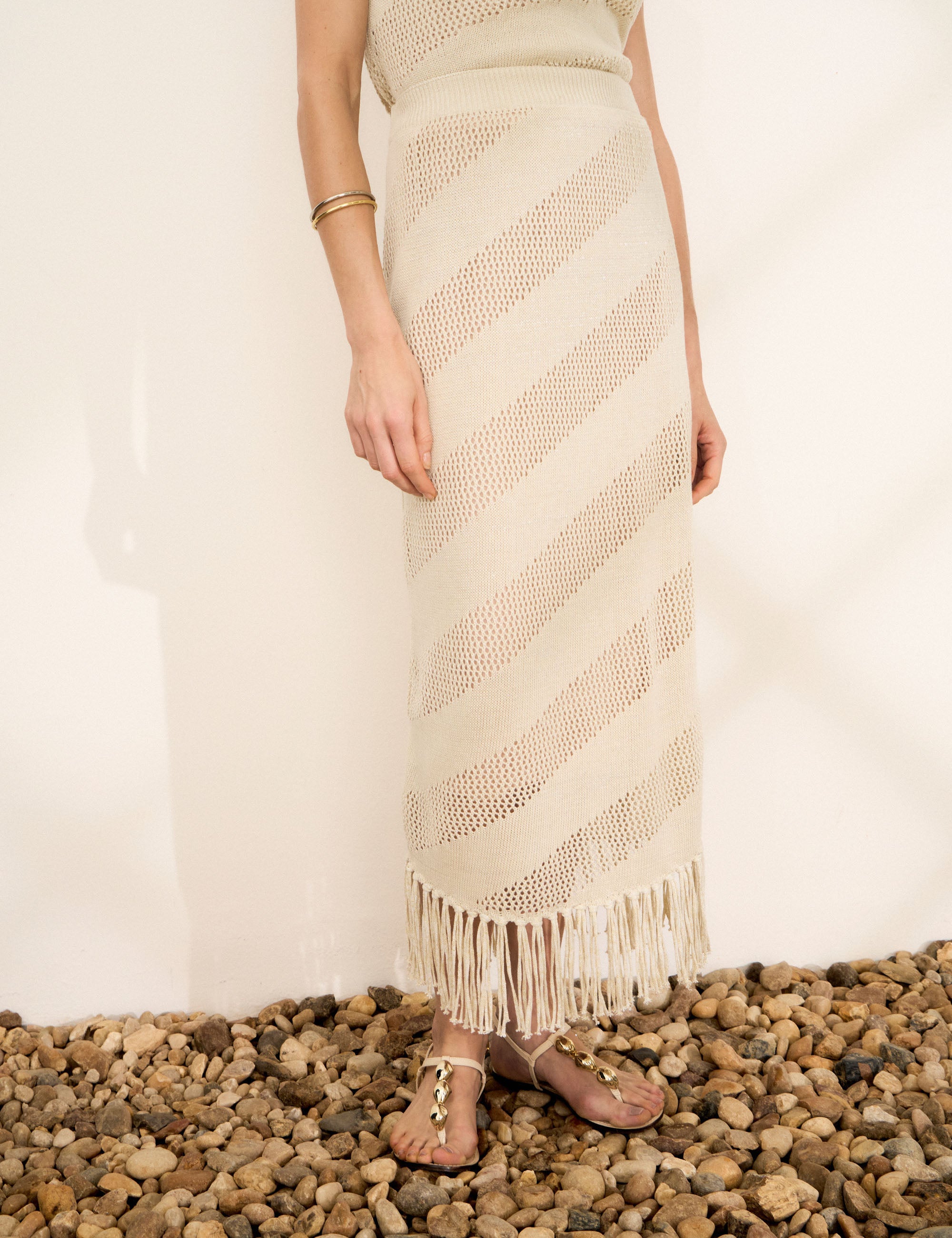 Saia Malta Tricot Bege