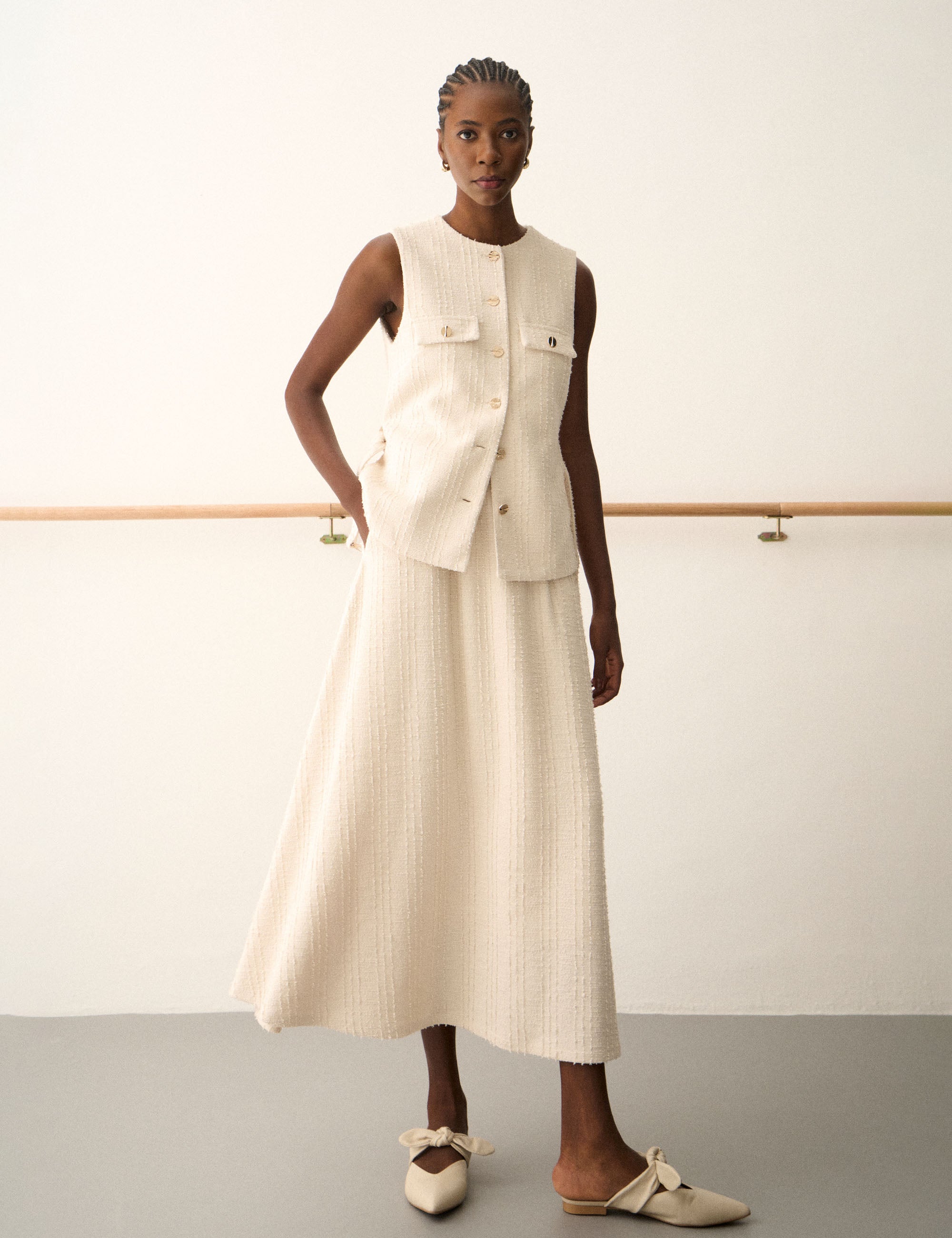 Saia Margot Bouclé Off White