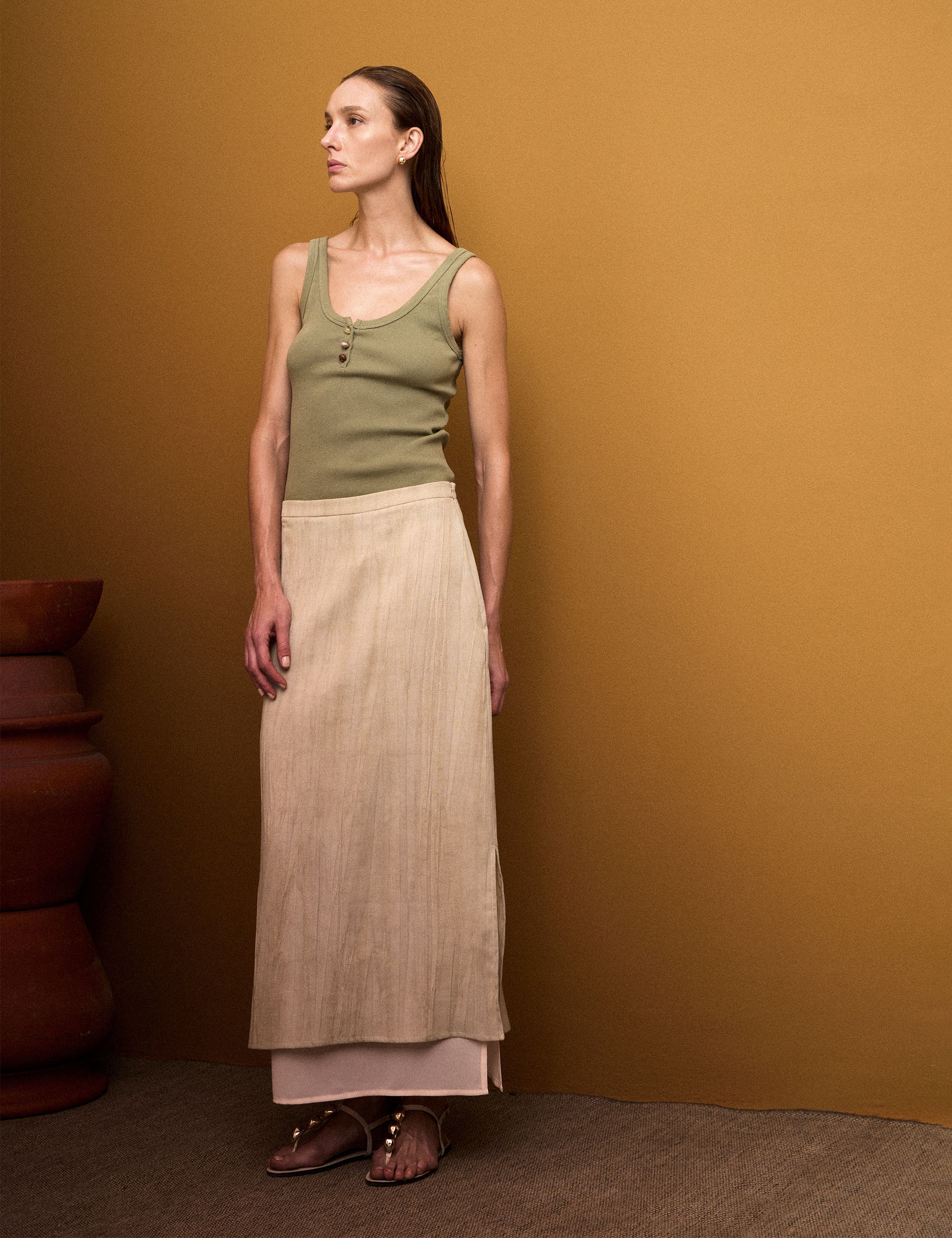 Saia Mello Rustico Bege