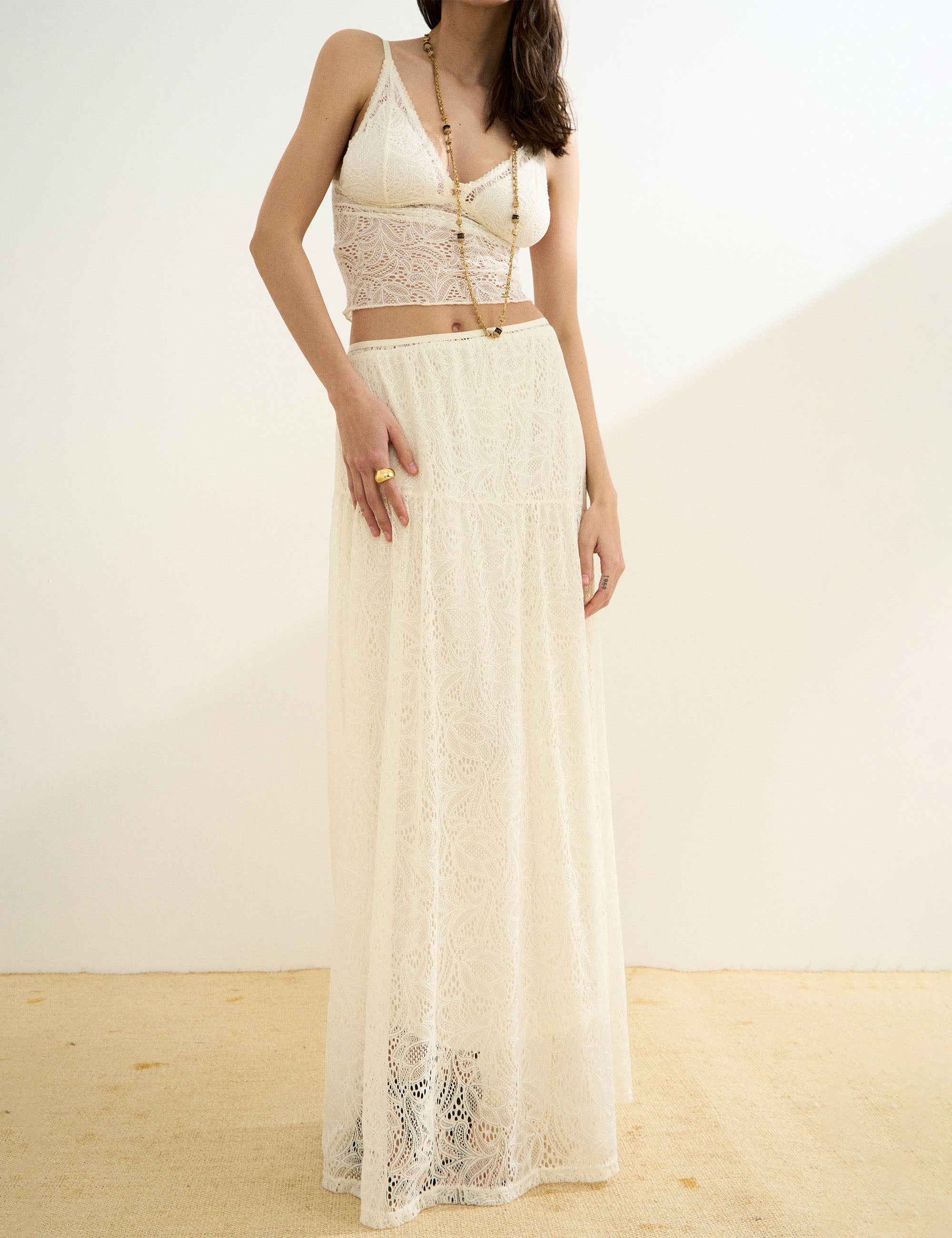 Top Rosie Renda Off White