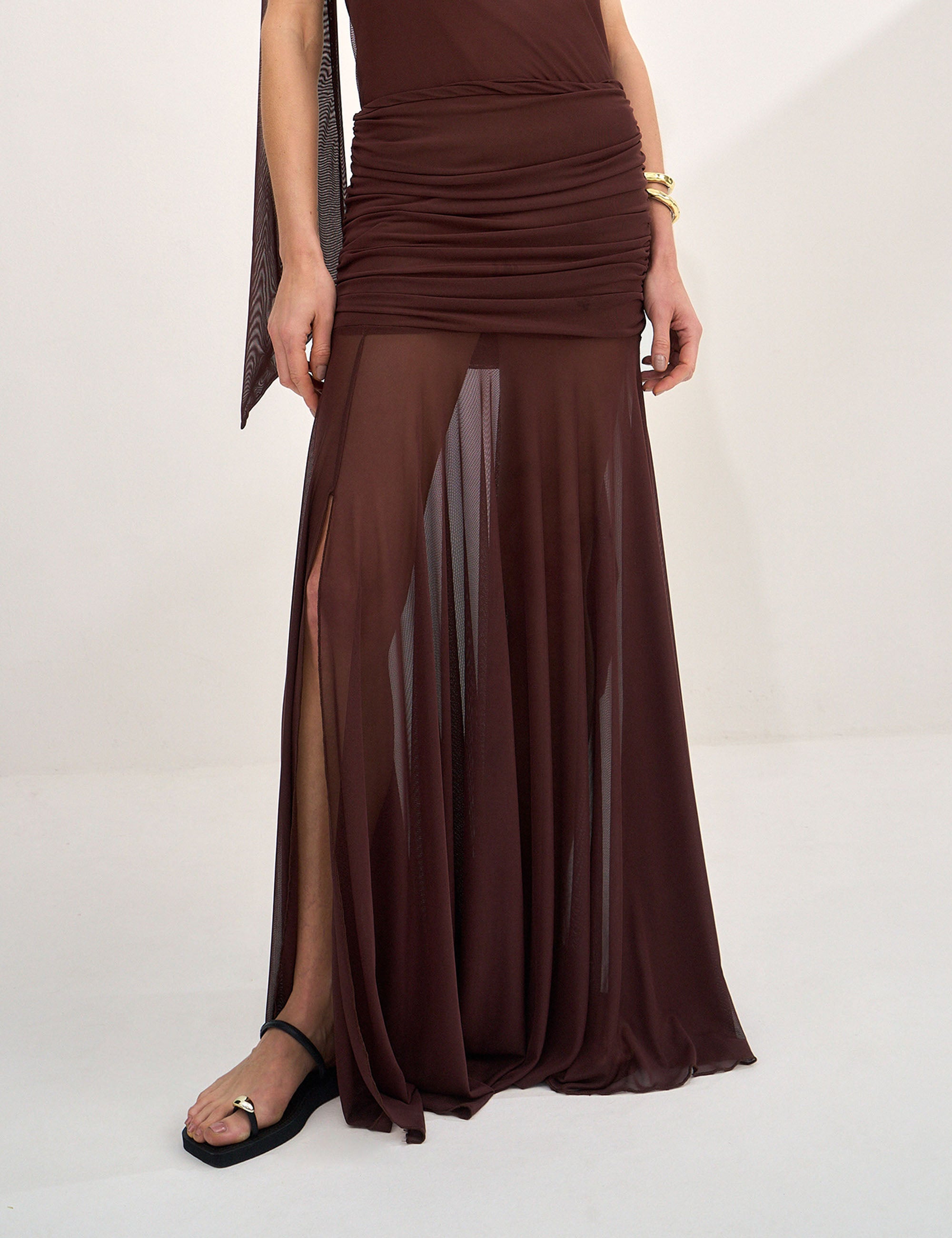 Saia Sani Tule Marrom