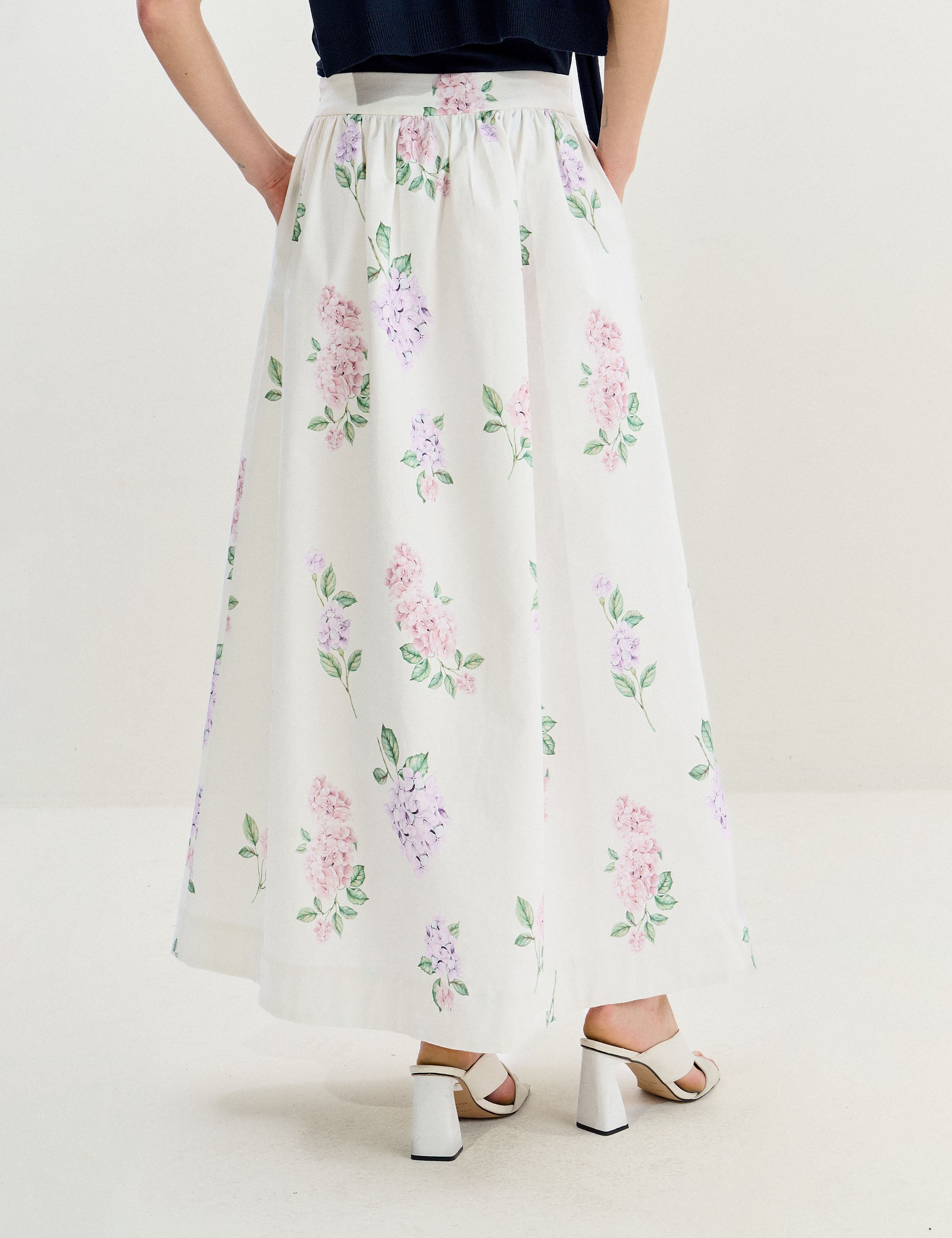 Saia Vittoria Floral Off White