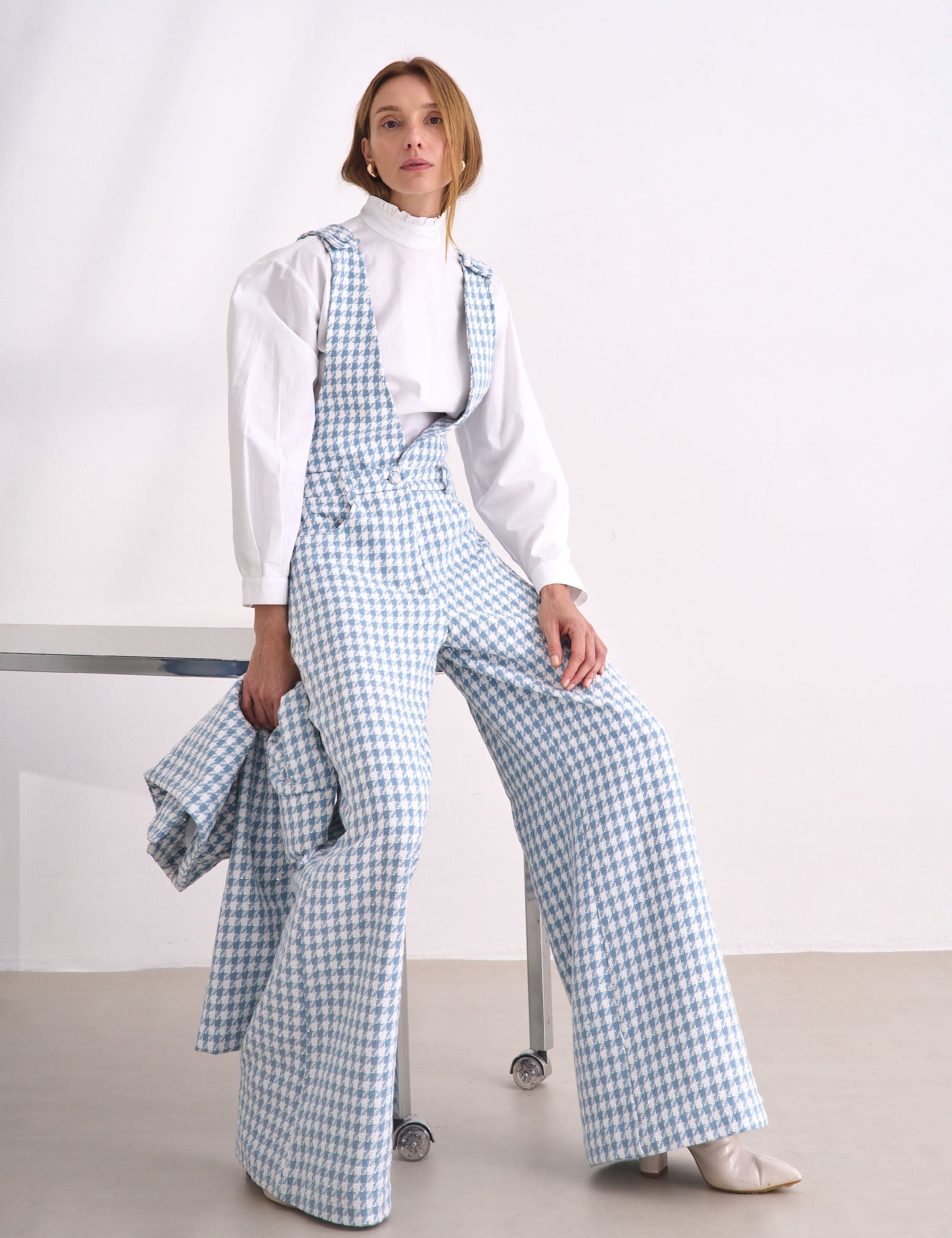 Salopete Elle Tweed Azul