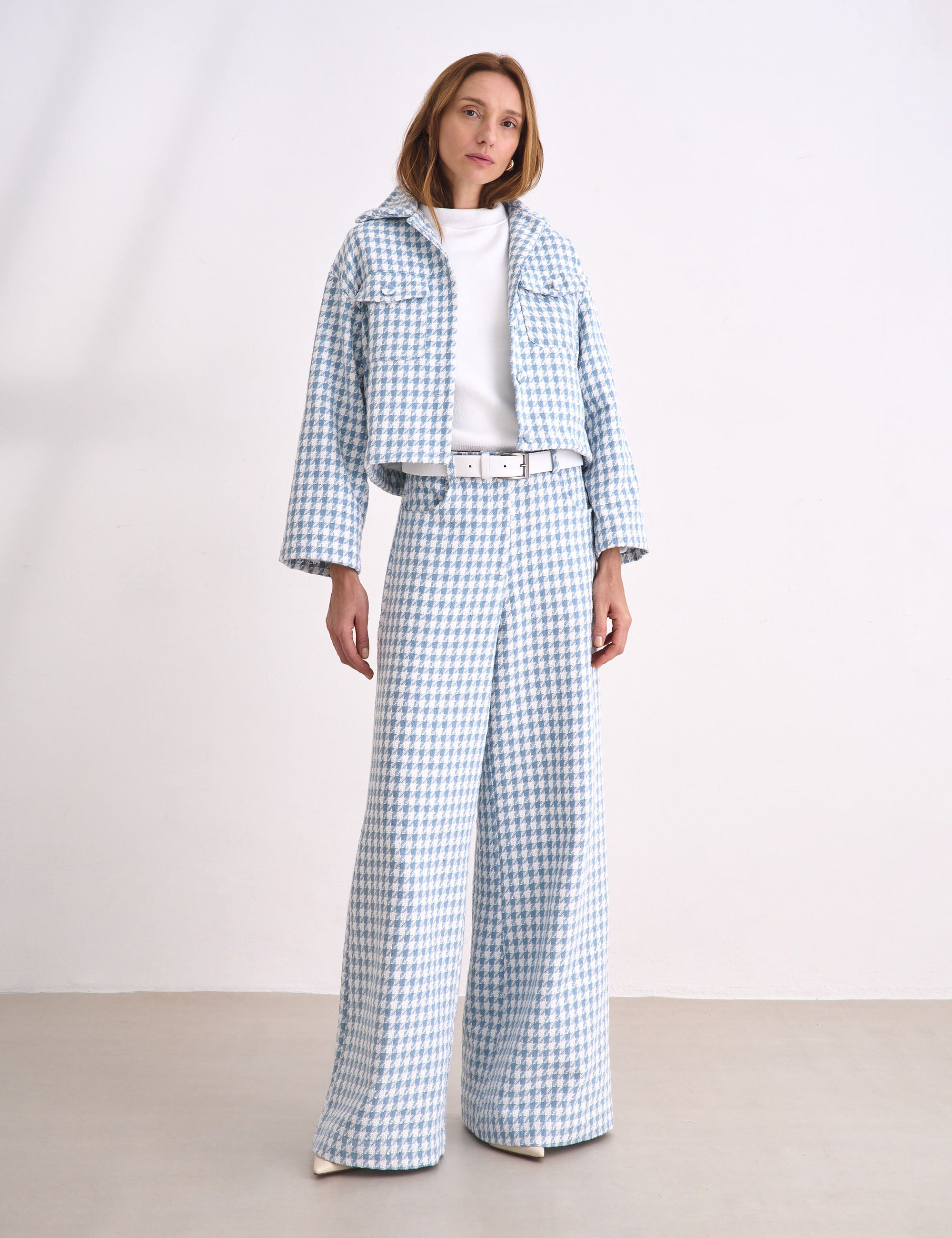 Salopete Elle Tweed Azul