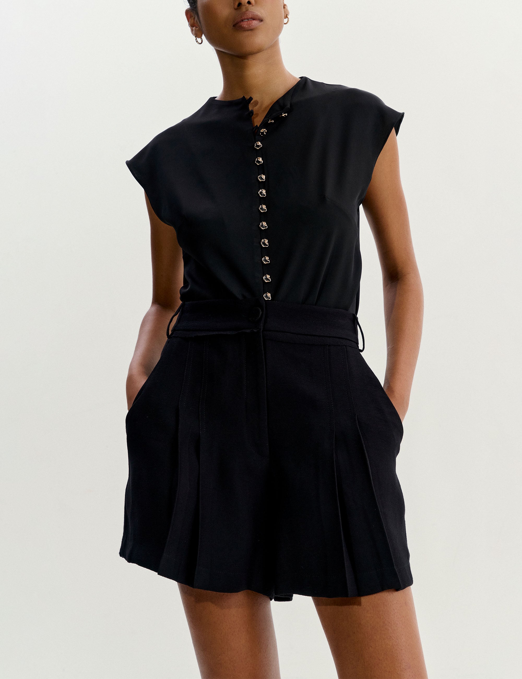 Shorts Chiara Viscose Preto